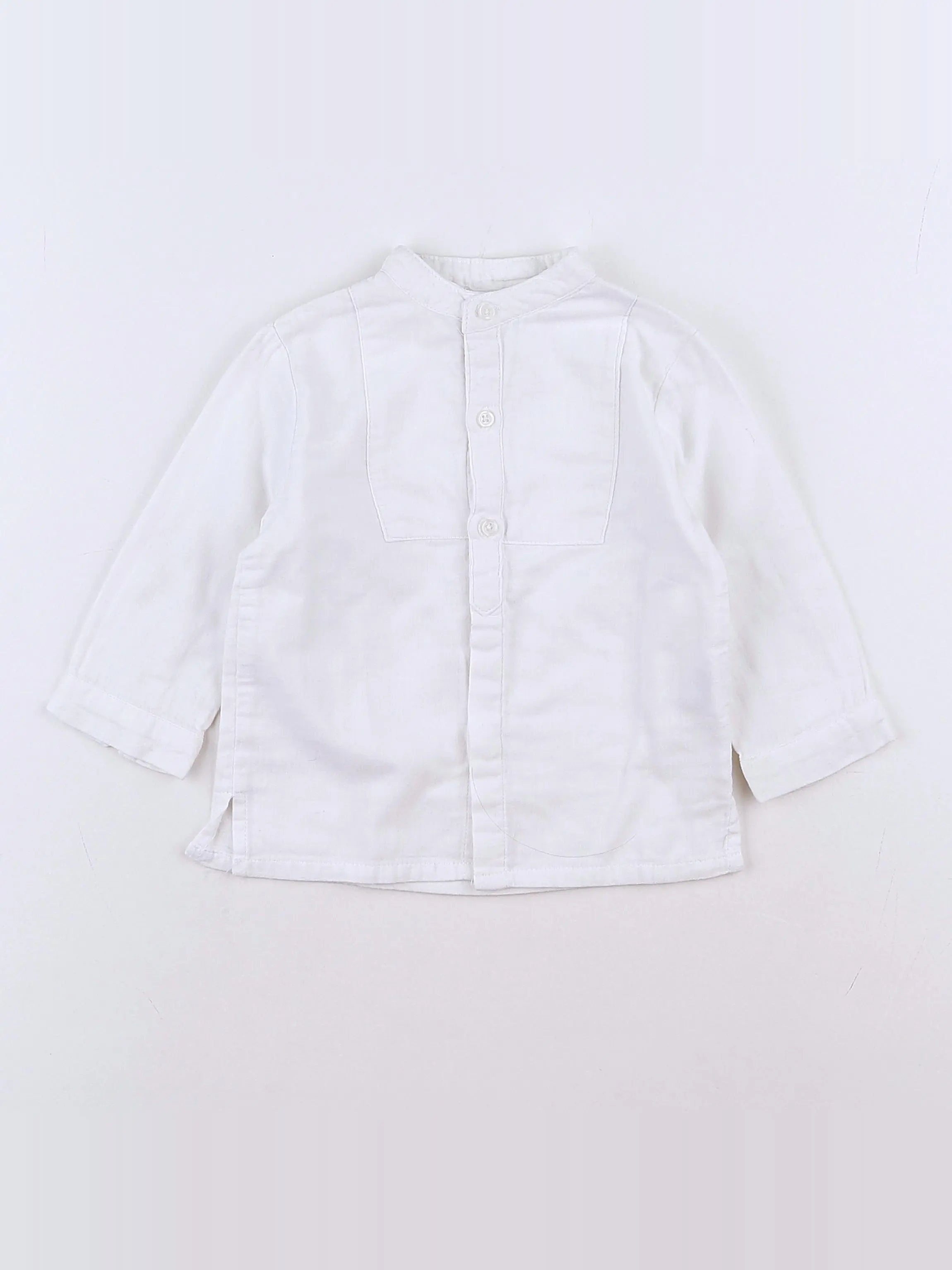 Boutchou - chemise blanc - 12 mois