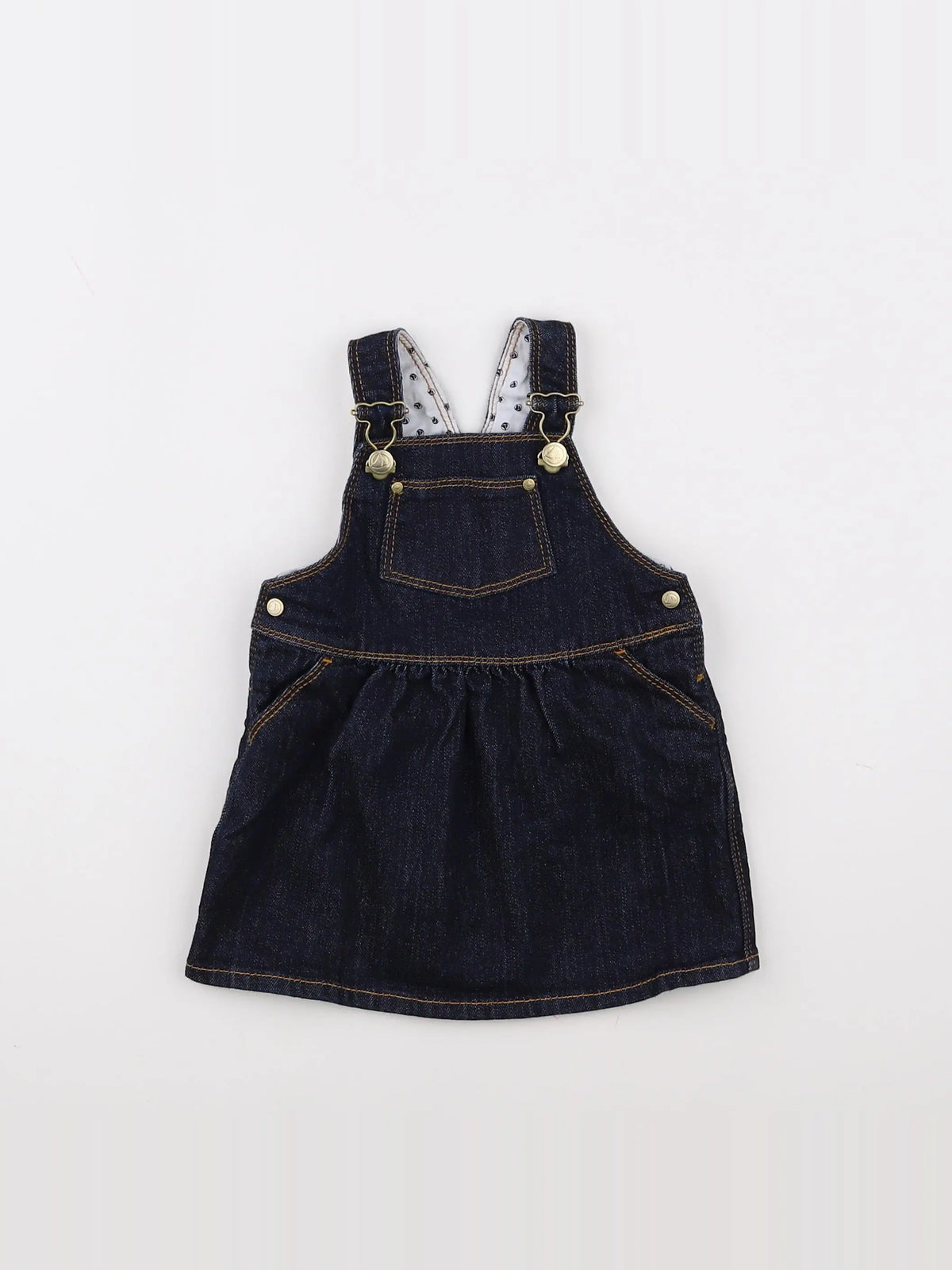 Petit Bateau - robe bleu - 12 mois