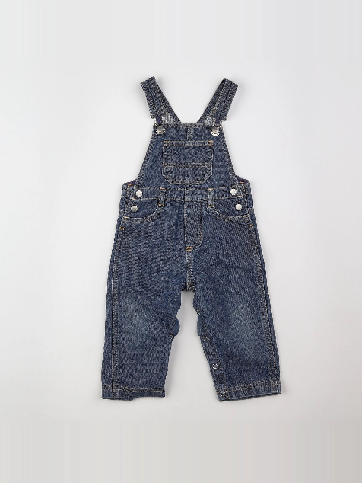 Petit Bateau - salopette bleu - 12 mois