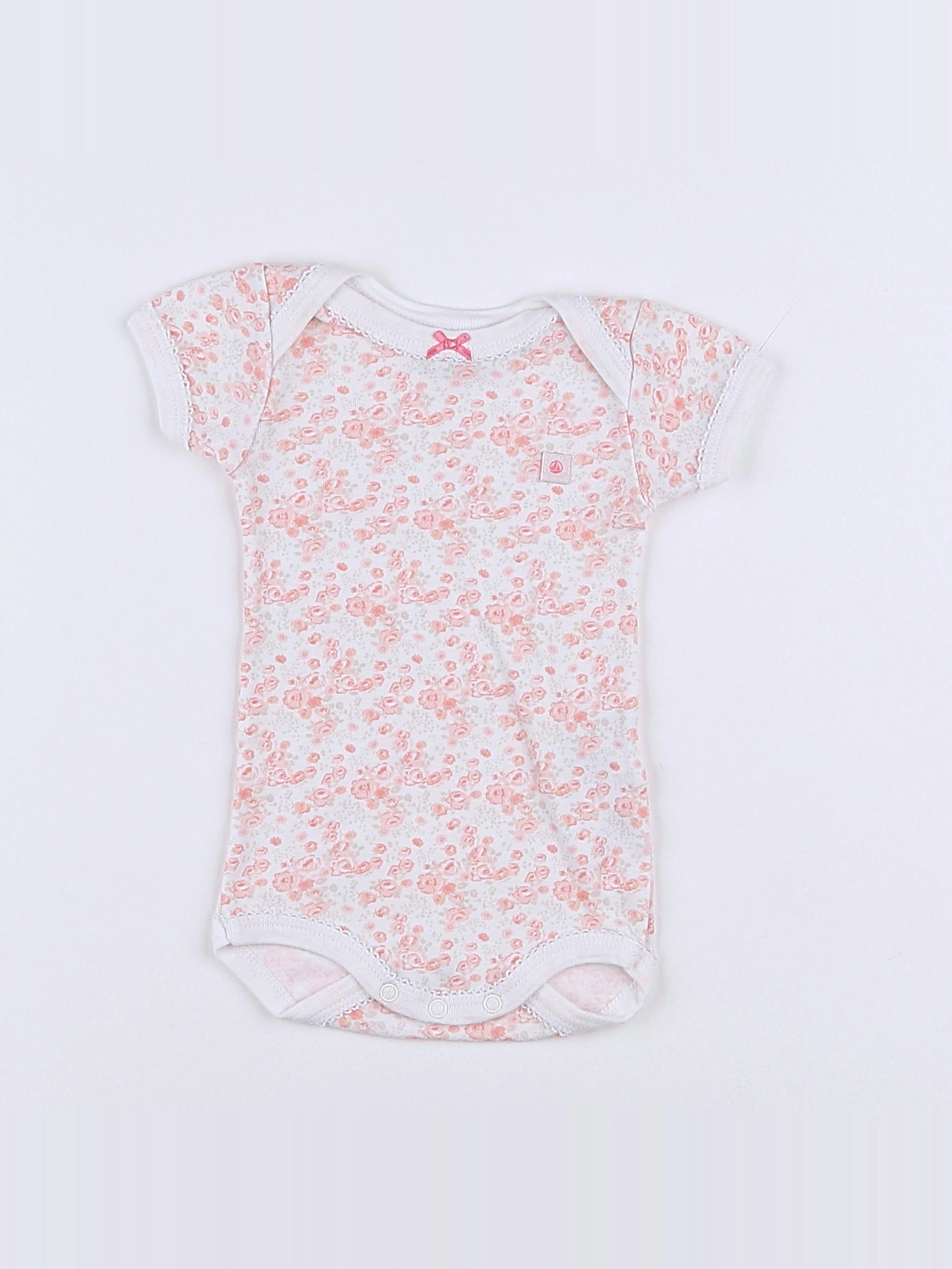 Petit Bateau - body rose - 3 mois