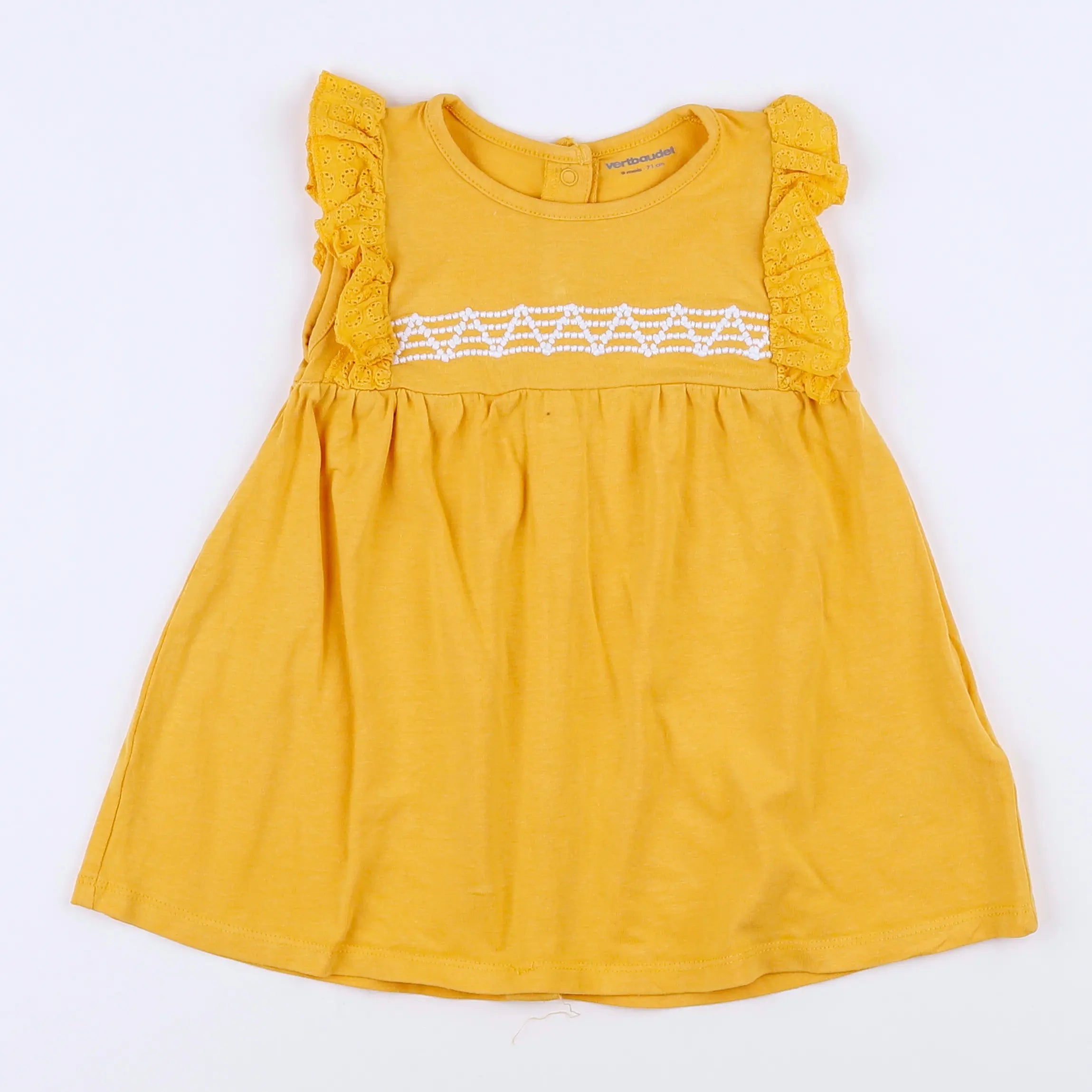Vertbaudet - robe jaune - 9 mois