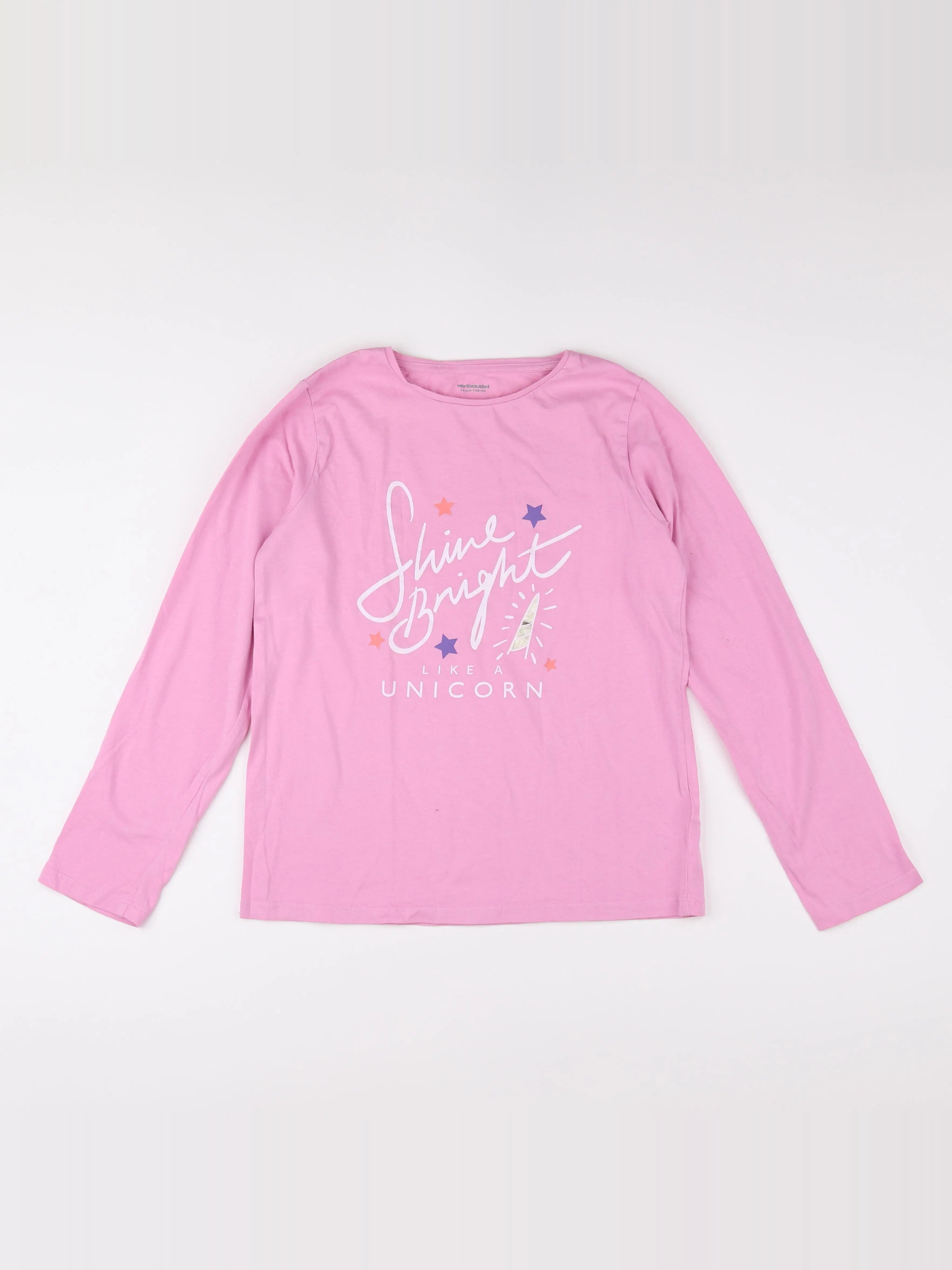 Vertbaudet - tee-shirt rose - 14 ans