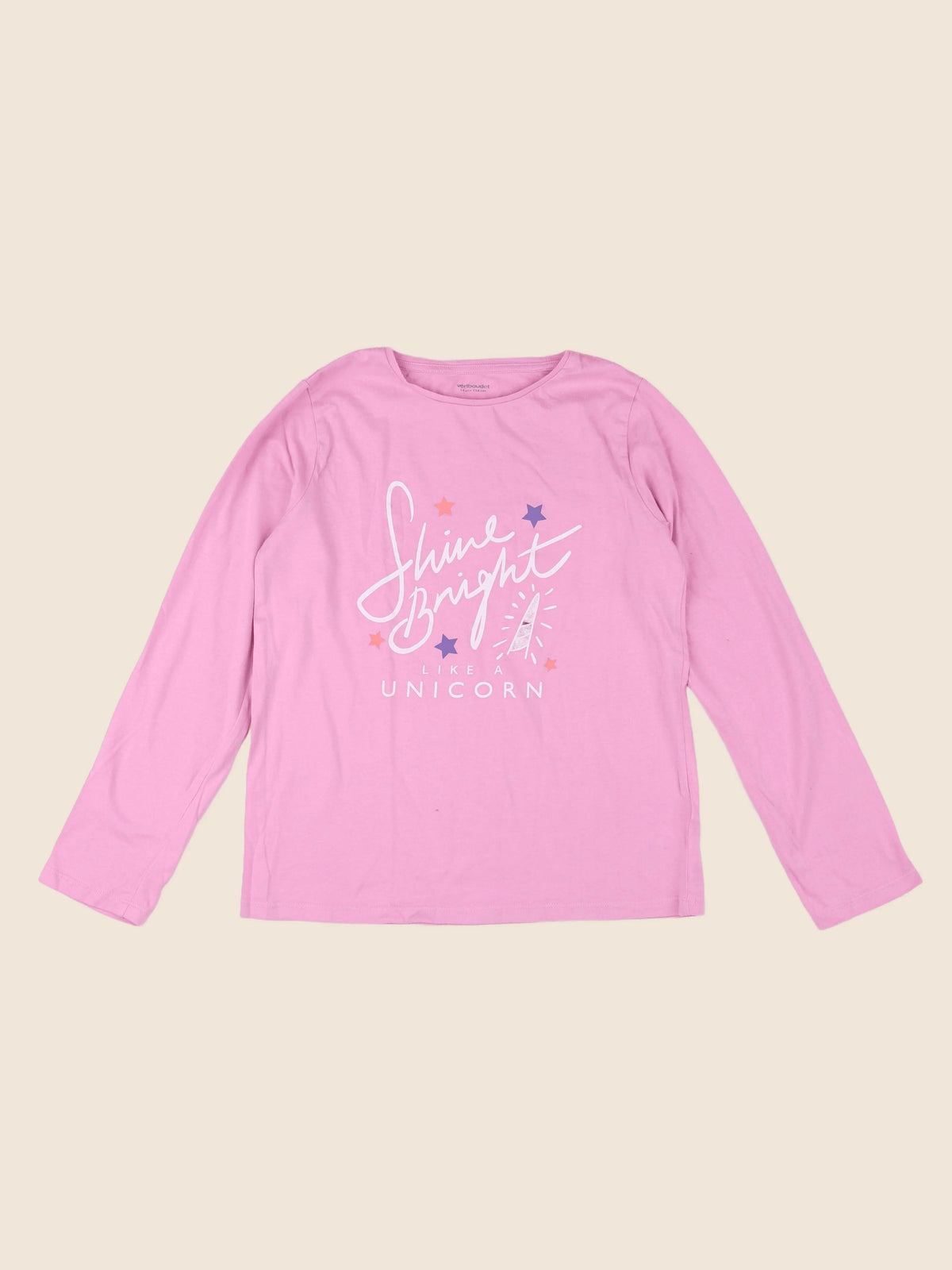 Vertbaudet - tee-shirt rose - 14 ans