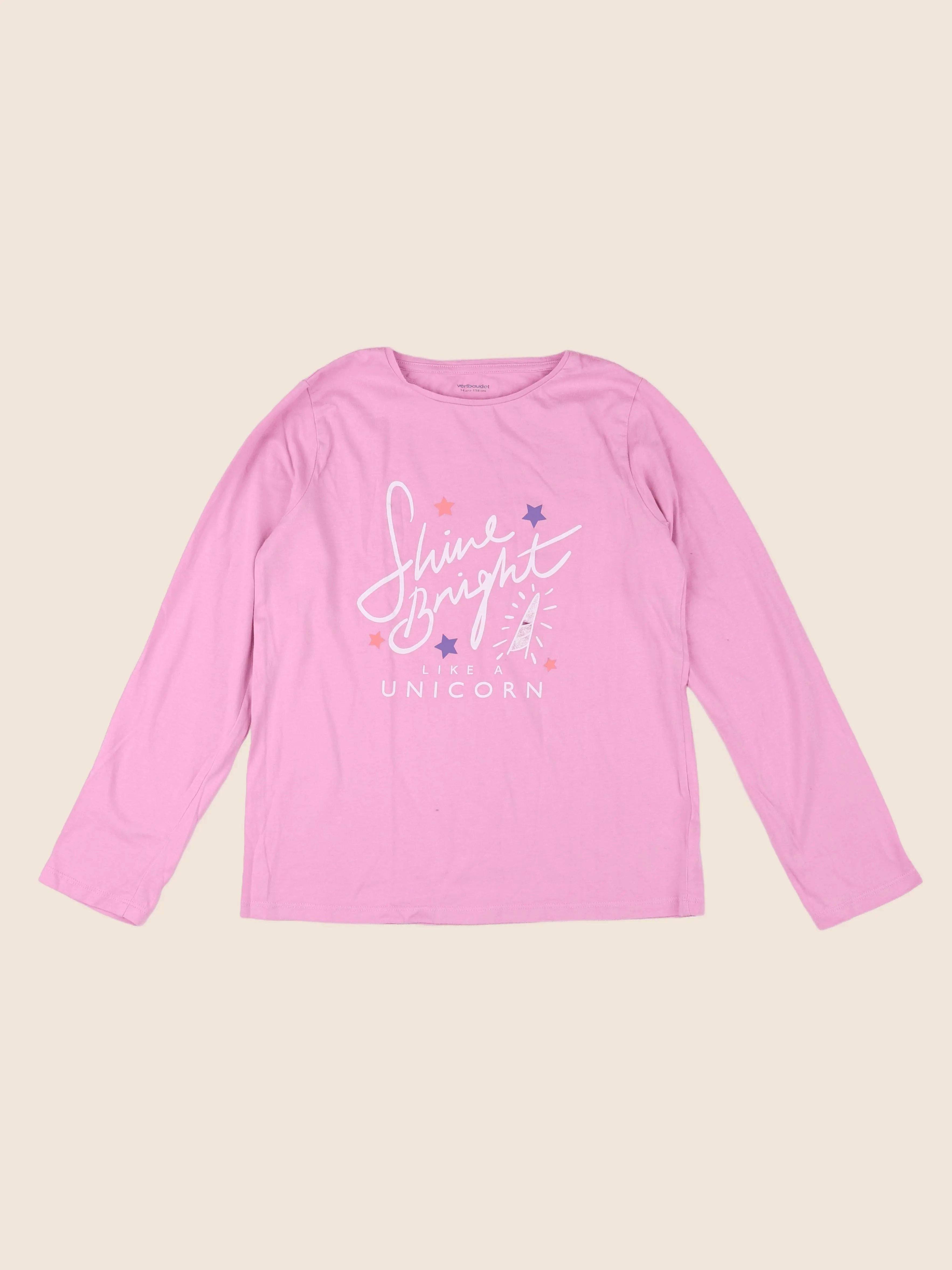 Vertbaudet - tee-shirt rose - 14 ans