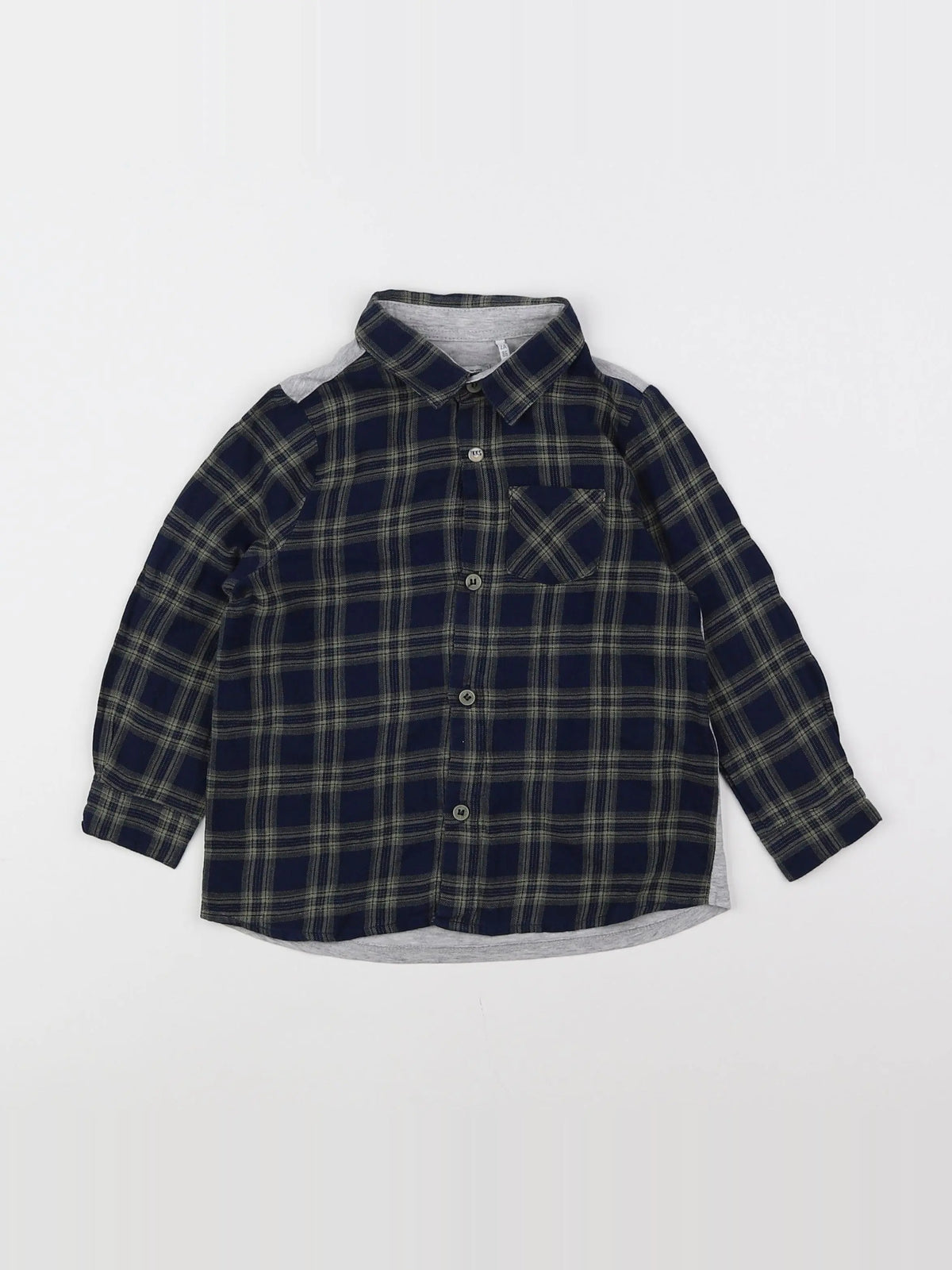 IKKS - chemise imprimé au dos bleu, vert - 2 ans