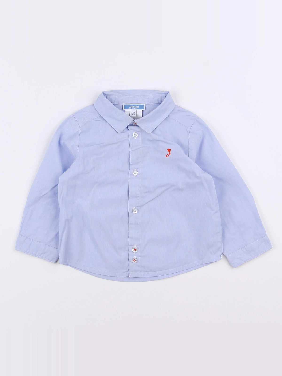 Jacadi - chemise bleu - 12 mois