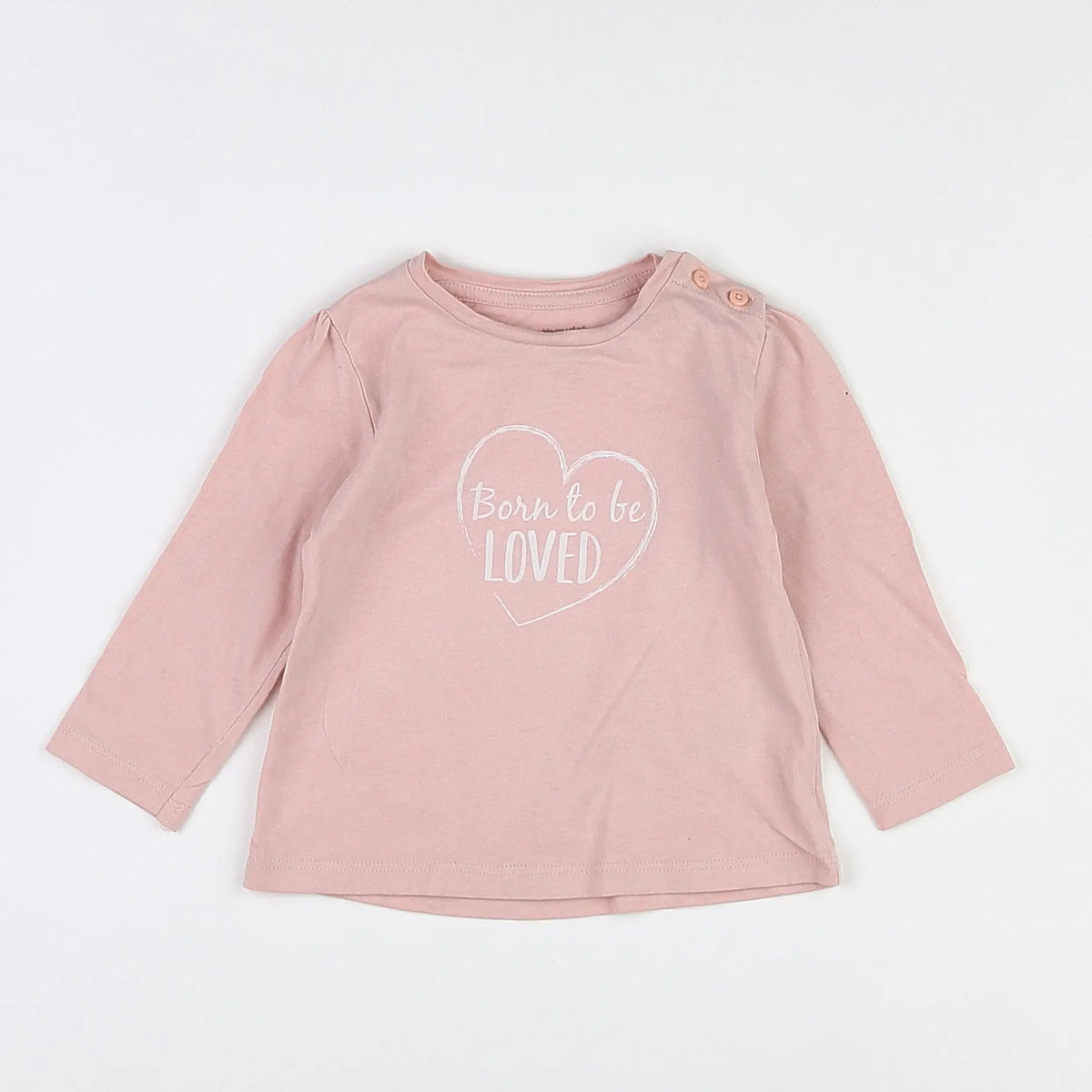 Vertbaudet - tee-shirt rose - 12 mois