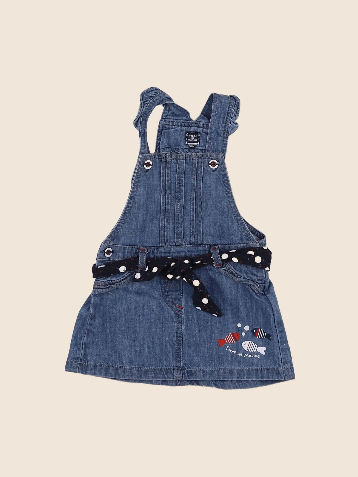 Terre de marins - robe bleu - 12 mois