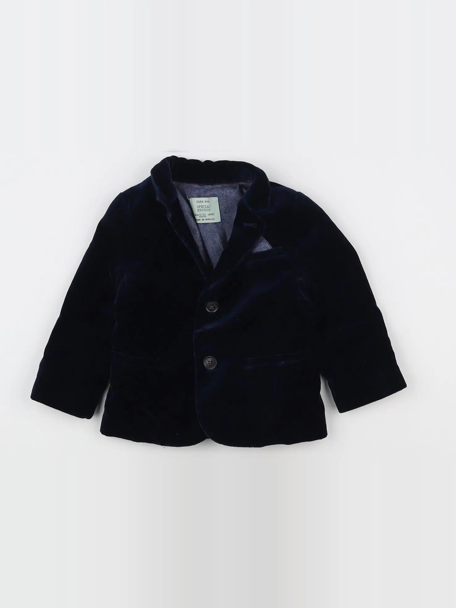 Zara - manteau bleu - 9/12 mois