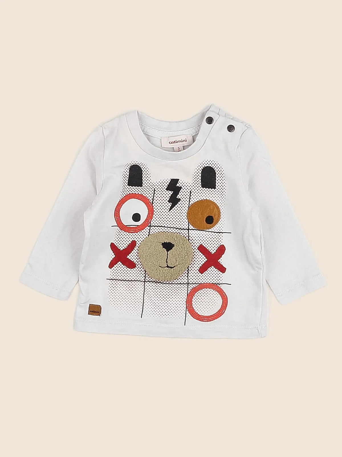 Catimini - tee-shirt gris - 3 mois