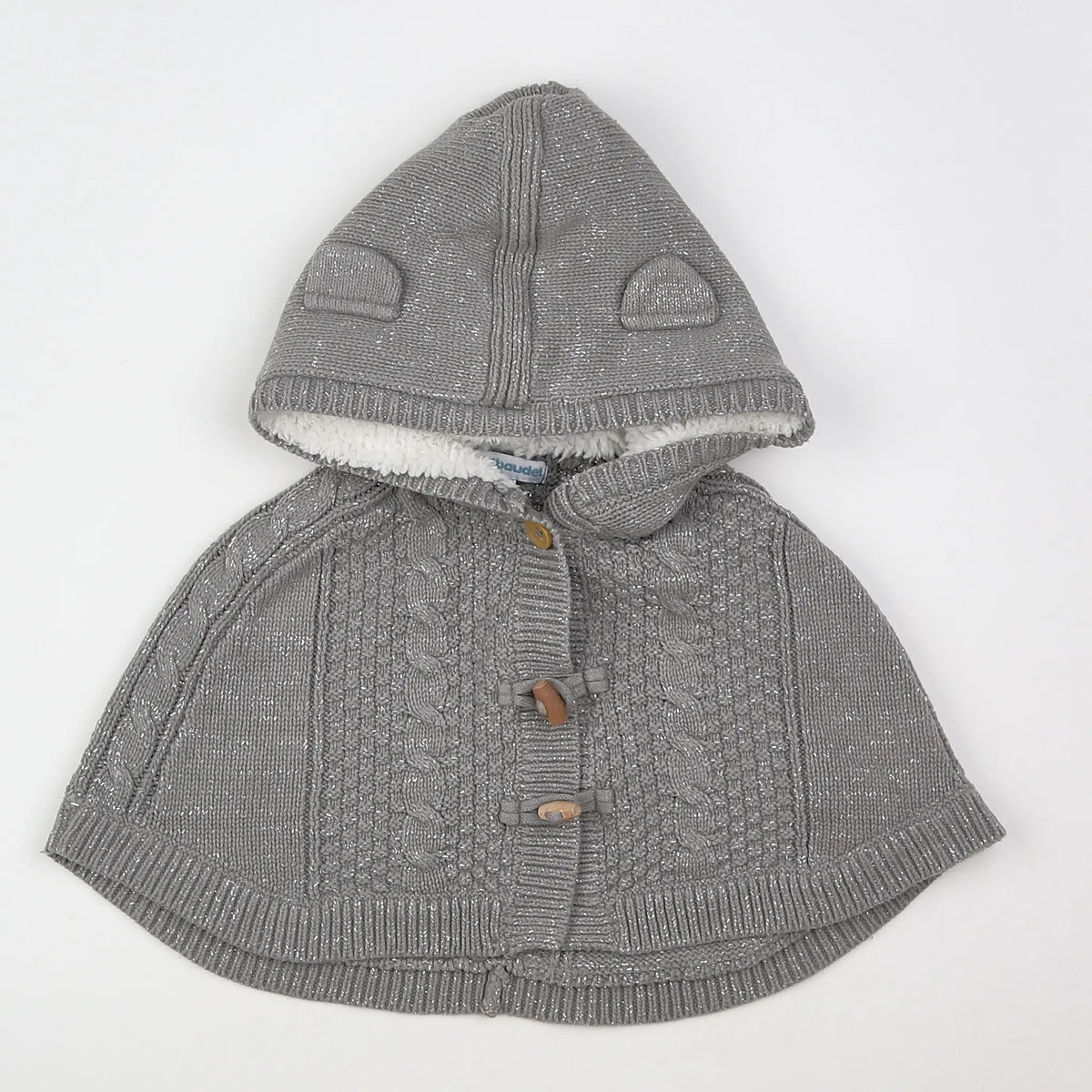 Vertbaudet - gilet argent - 3 mois