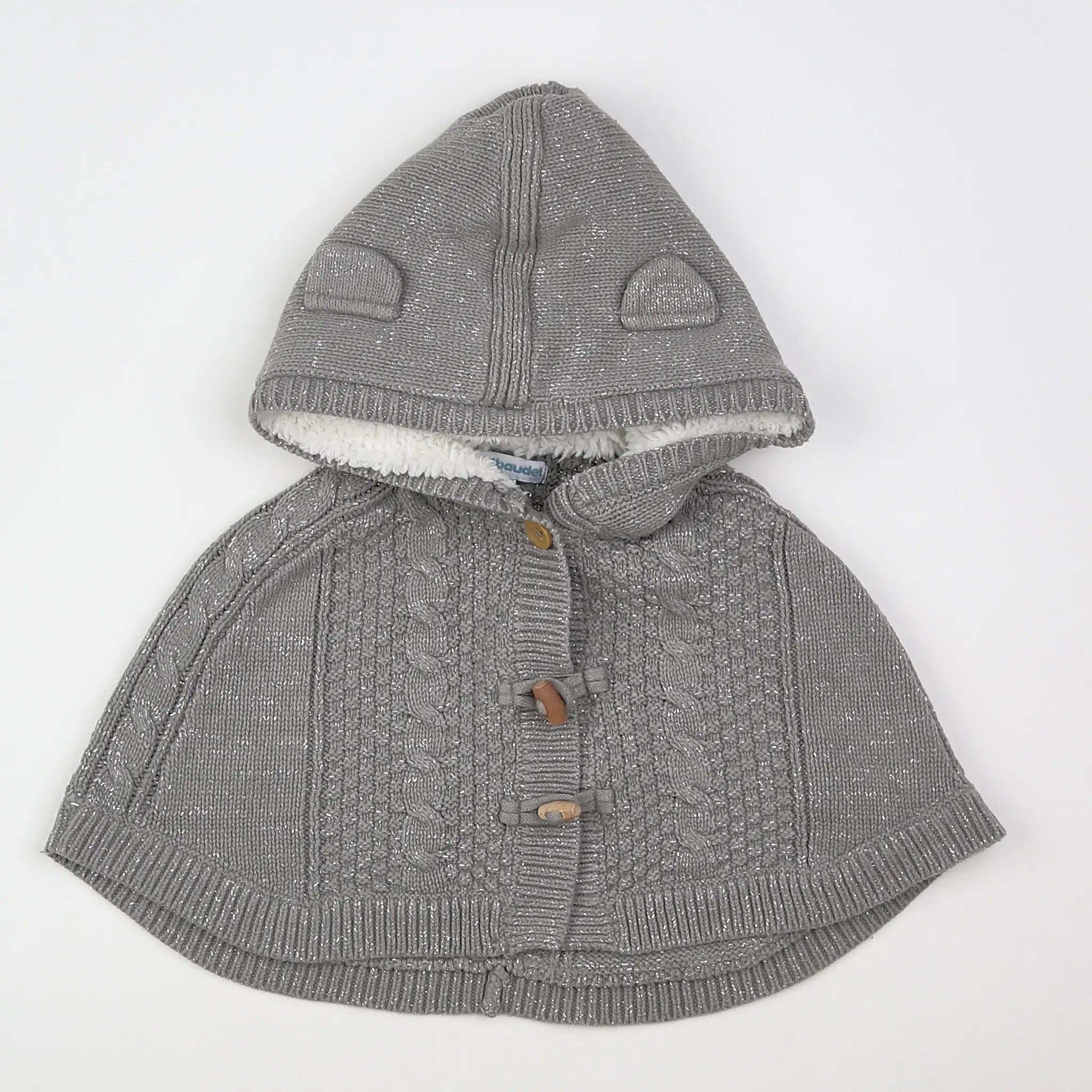 Vertbaudet - gilet argent - 3 mois