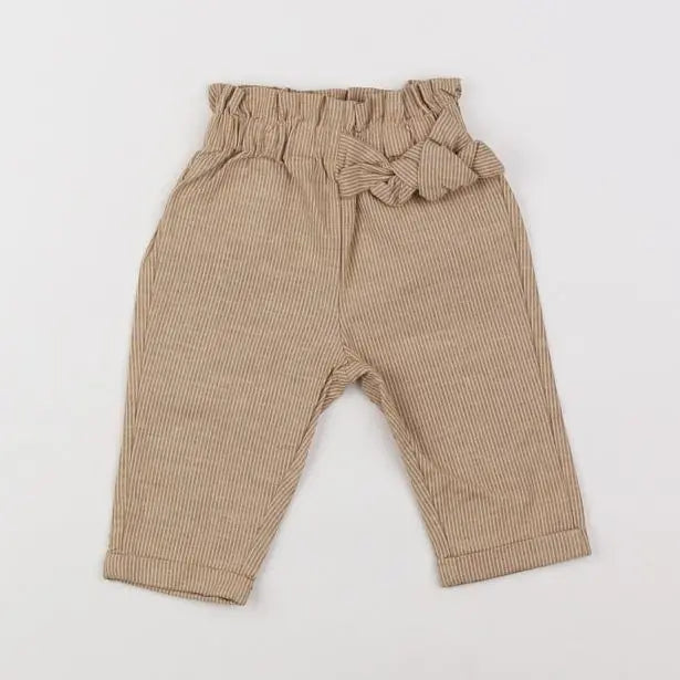 Vertbaudet - pantalon beige - 3 mois