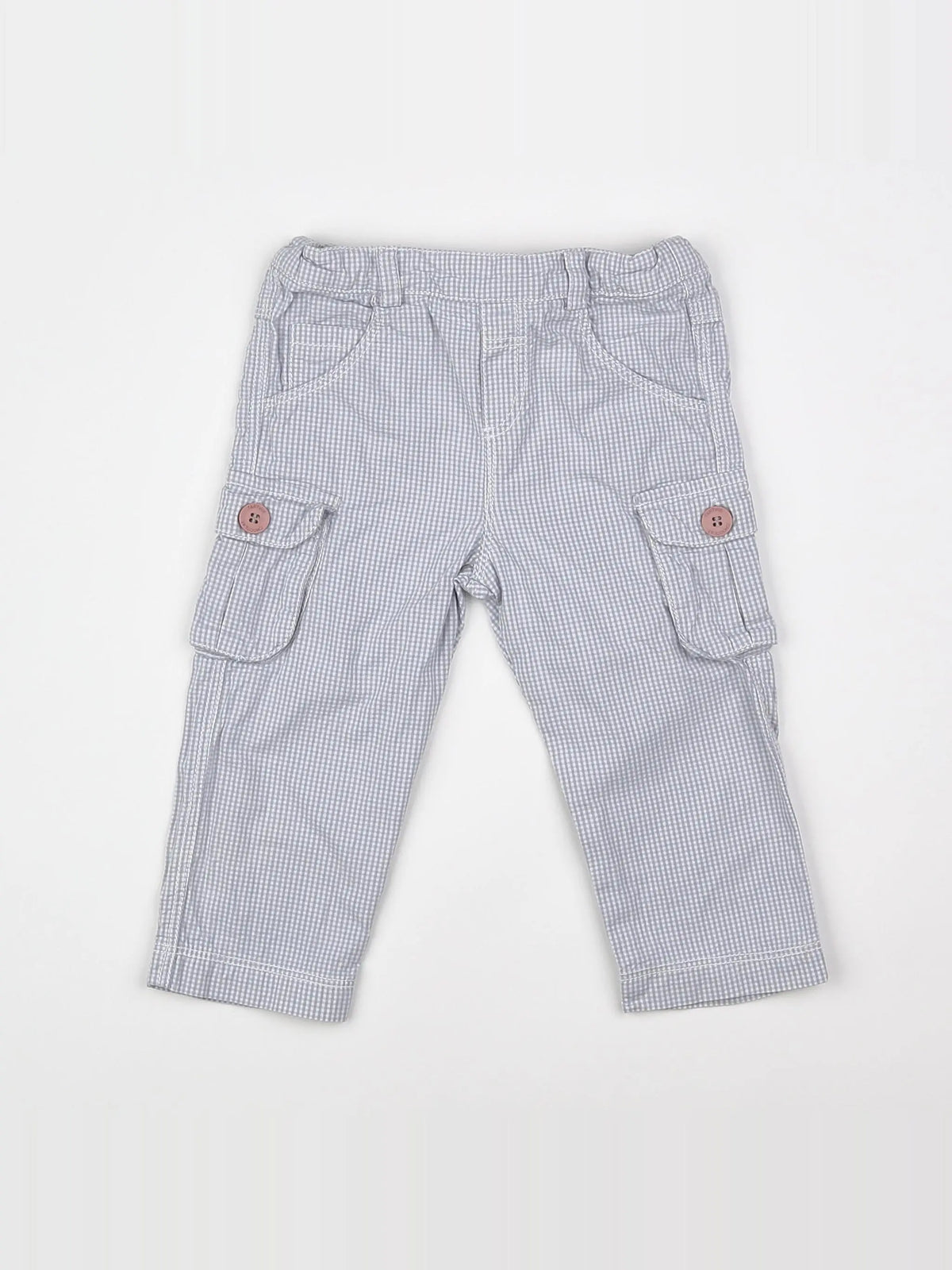Tartine & Chocolat - pantalon blanc, bleu - 12 mois