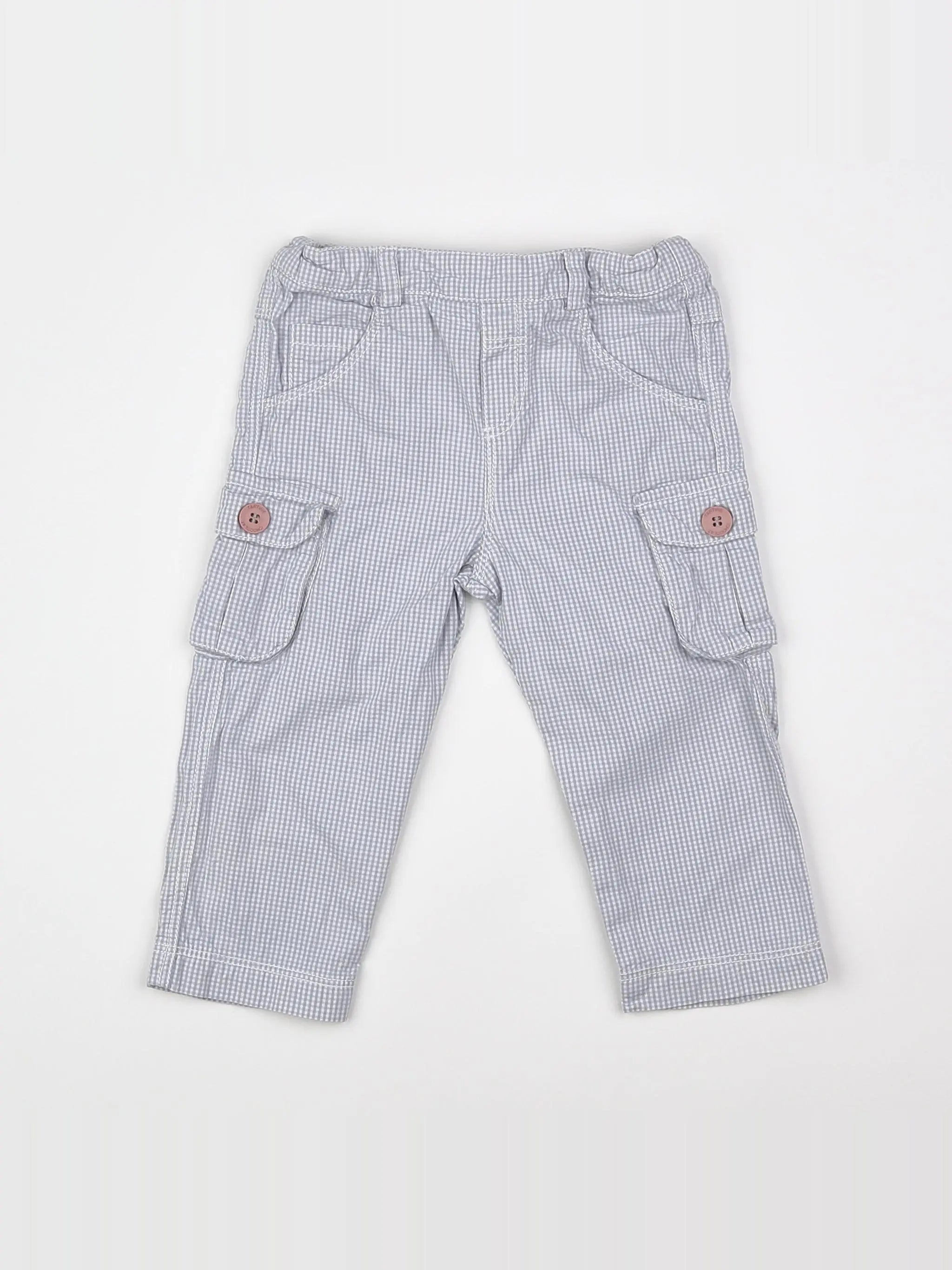 Tartine & Chocolat - pantalon blanc, bleu - 12 mois