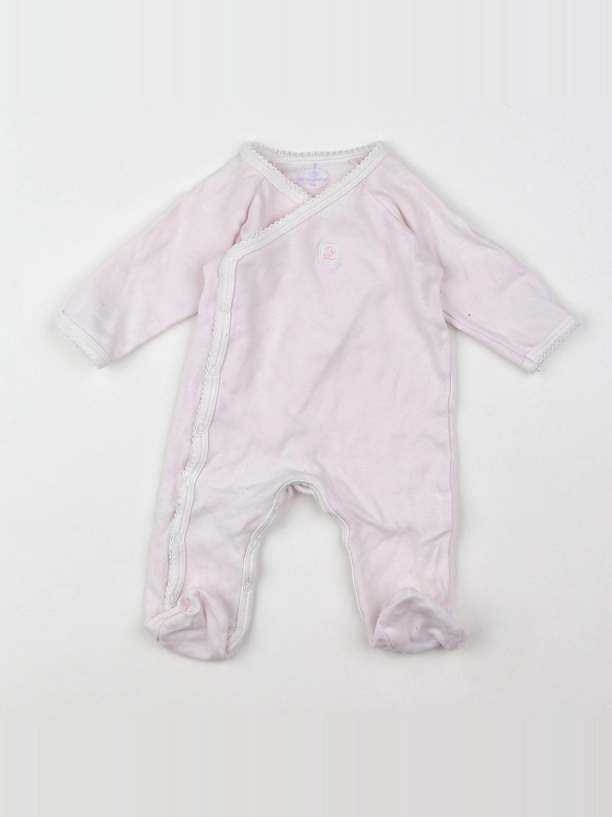 Laranjinha - pyjama coton rose - 3 mois
