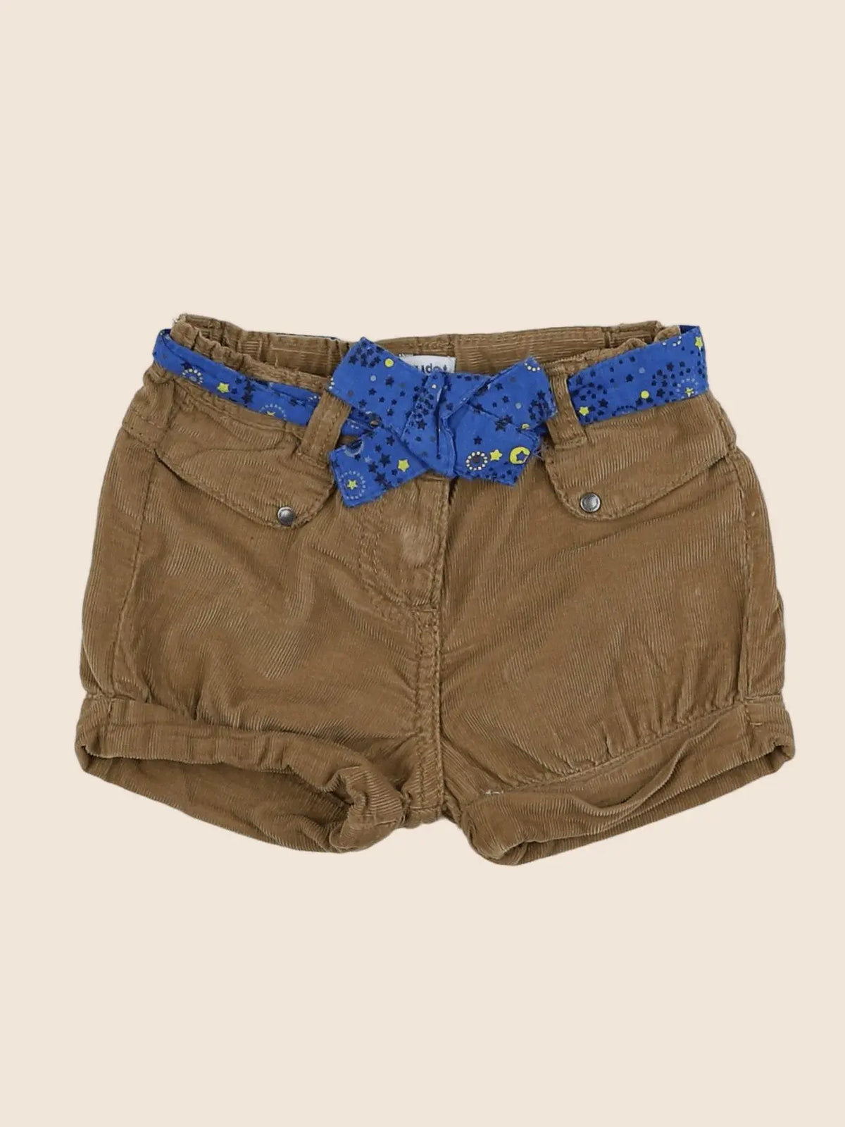 Vertbaudet - short marron - 9 mois