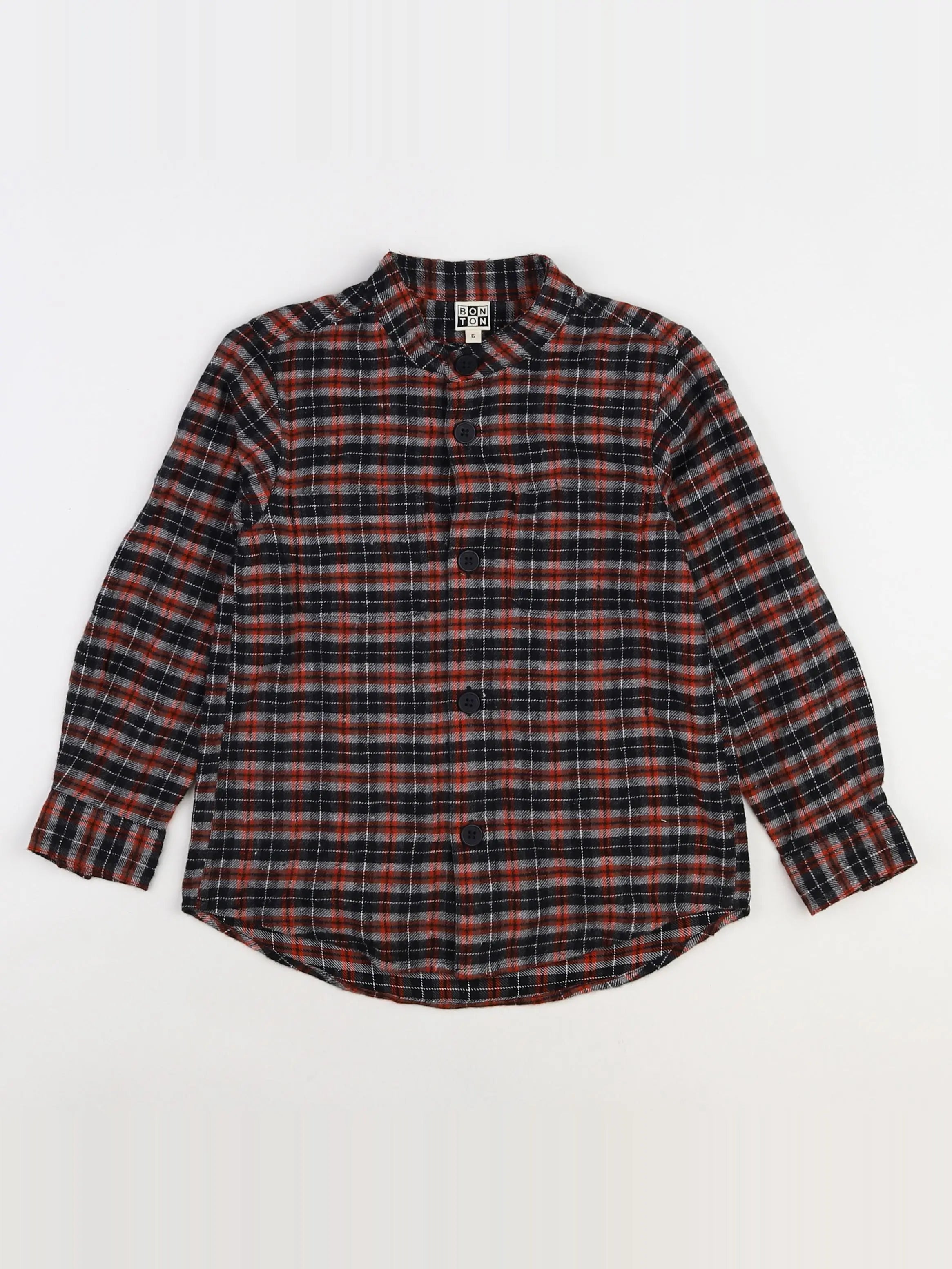 Bonton - chemise marron - 6 ans