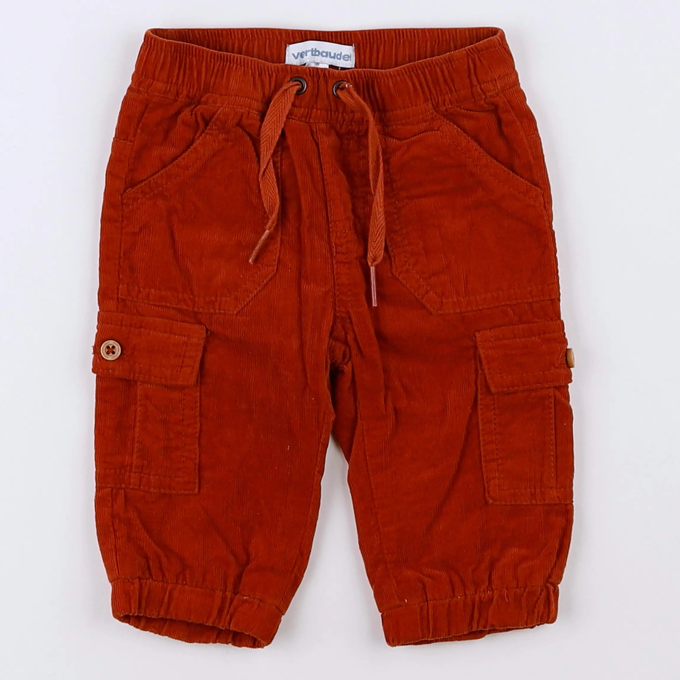 Vertbaudet - pantalon orange - 3 mois