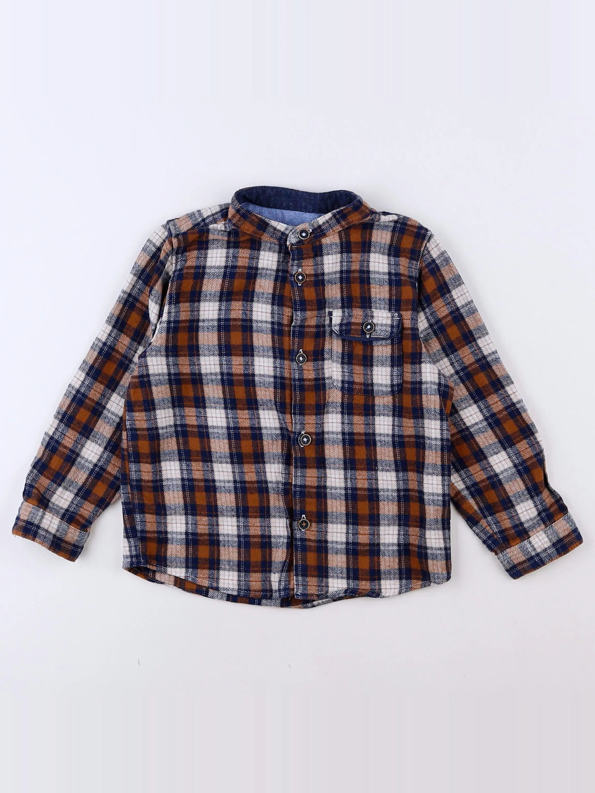 Zara - chemise marron, noir - 18 mois à 2 ans