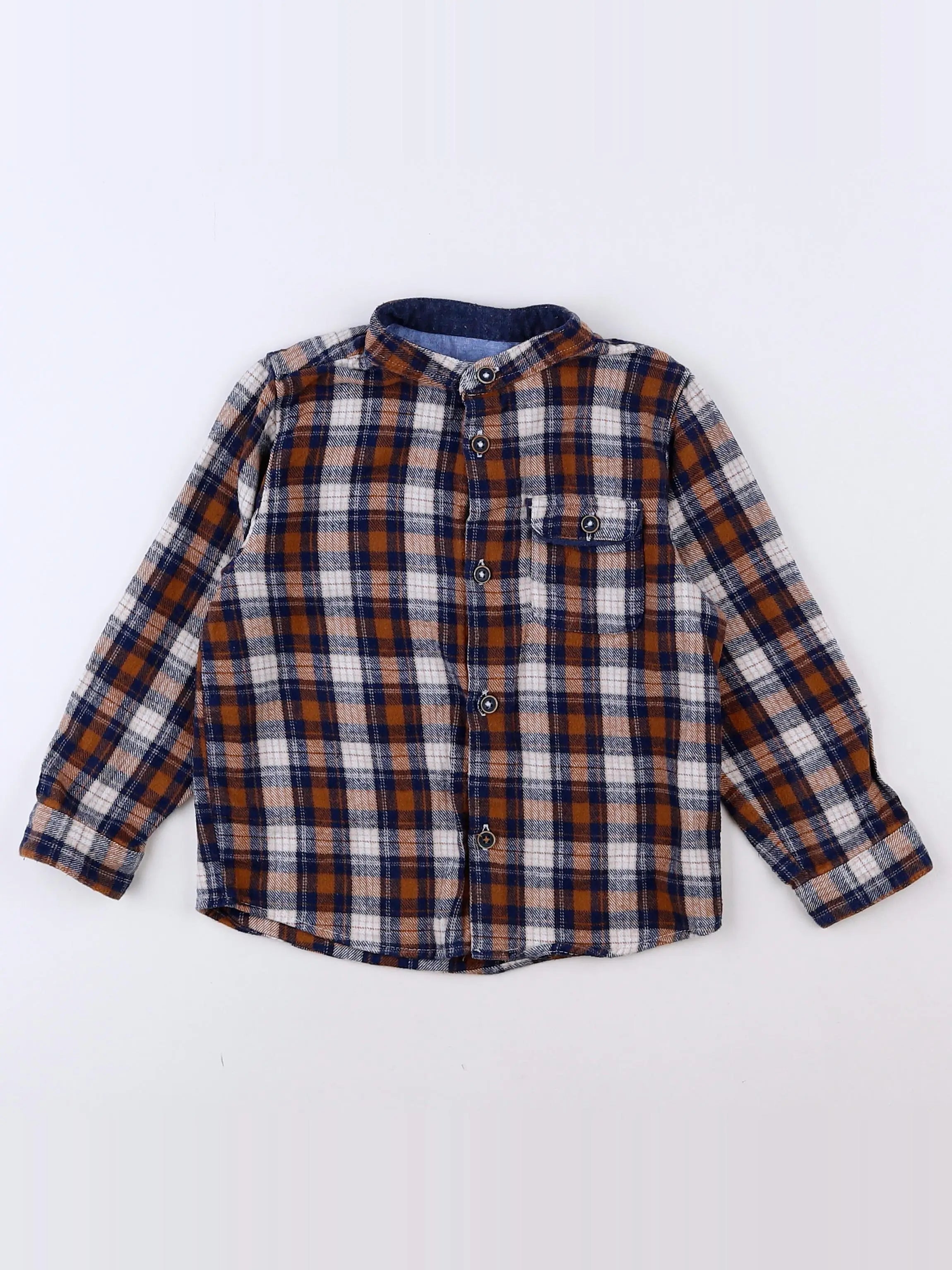 Zara - chemise marron, noir - 18 mois à 2 ans