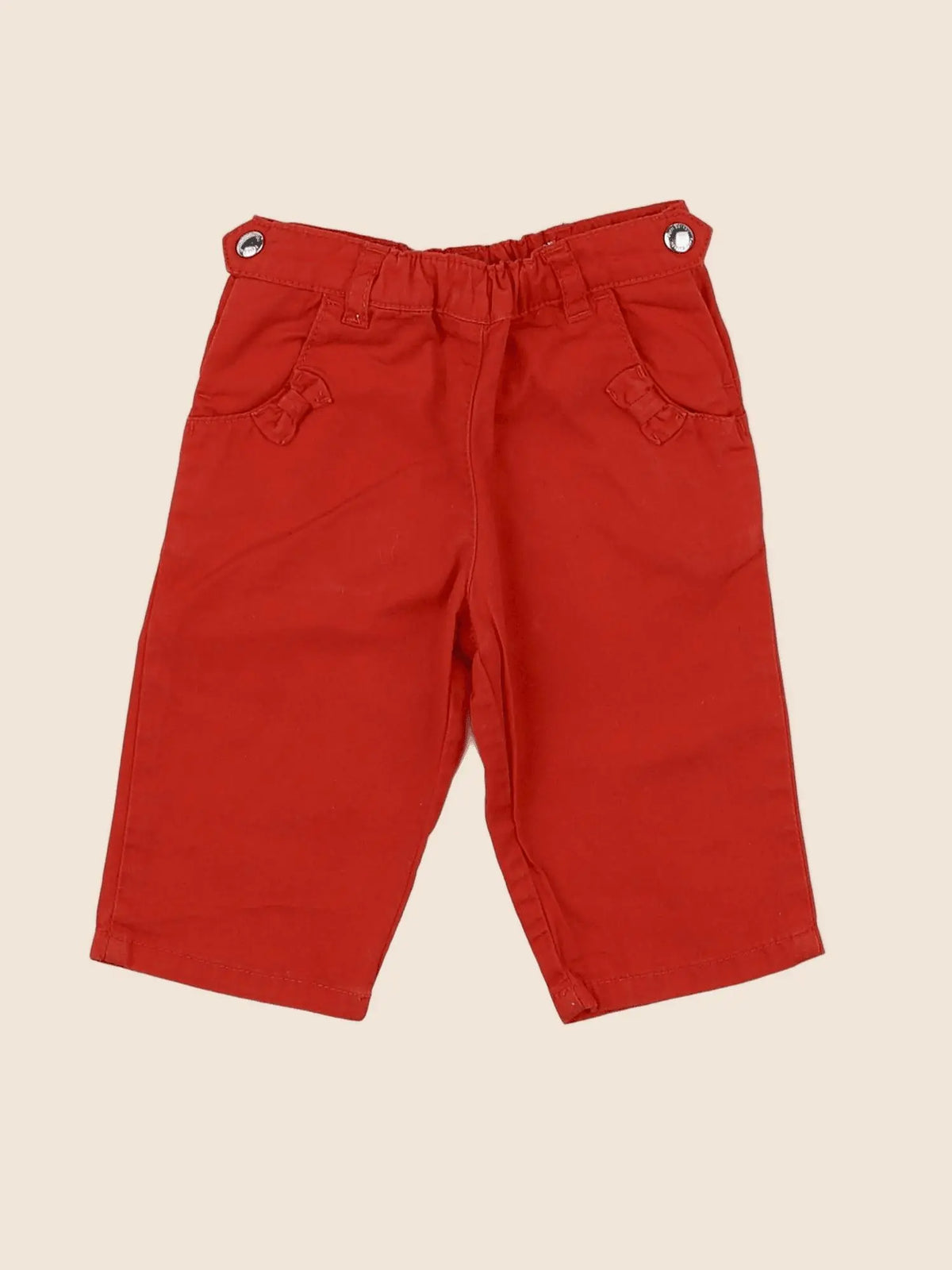 Petit Bateau - pantalon rouge - 3 mois