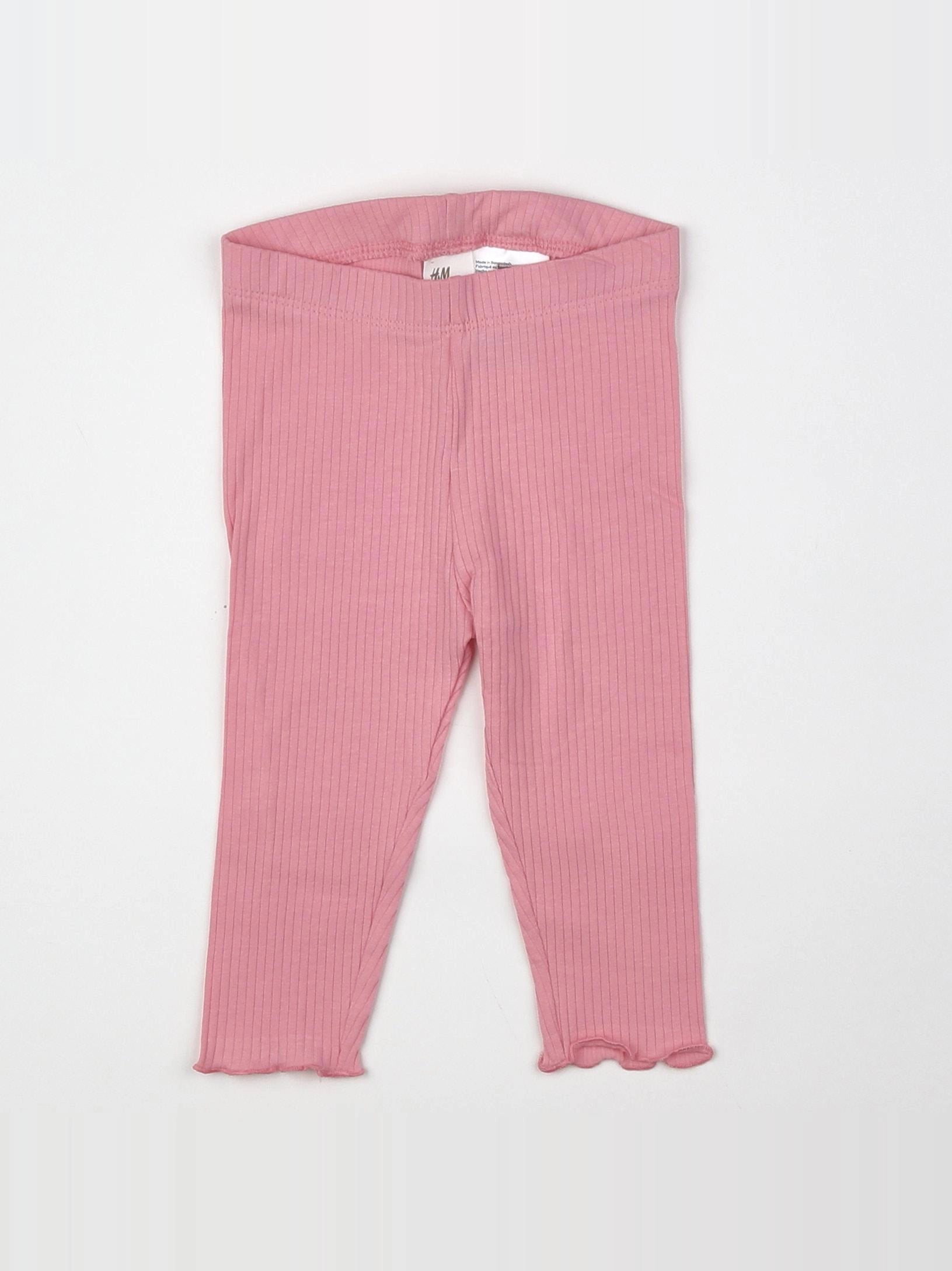H&M - legging rose - 6/9 mois