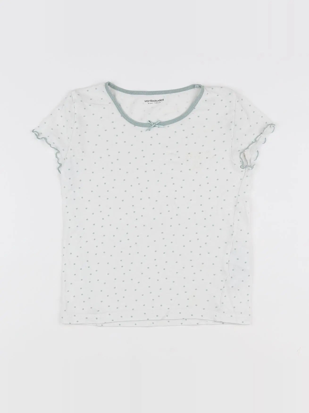 Vertbaudet - tee-shirt vert - 8 ans