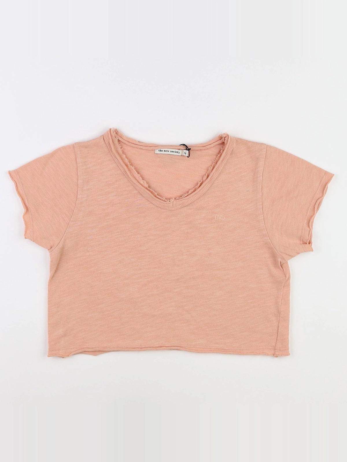 The new society - tee-shirt rose (état neuf) - 6 ans