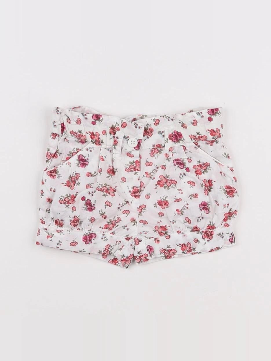 Boutchou - bloomer blanc, rose - 6 mois