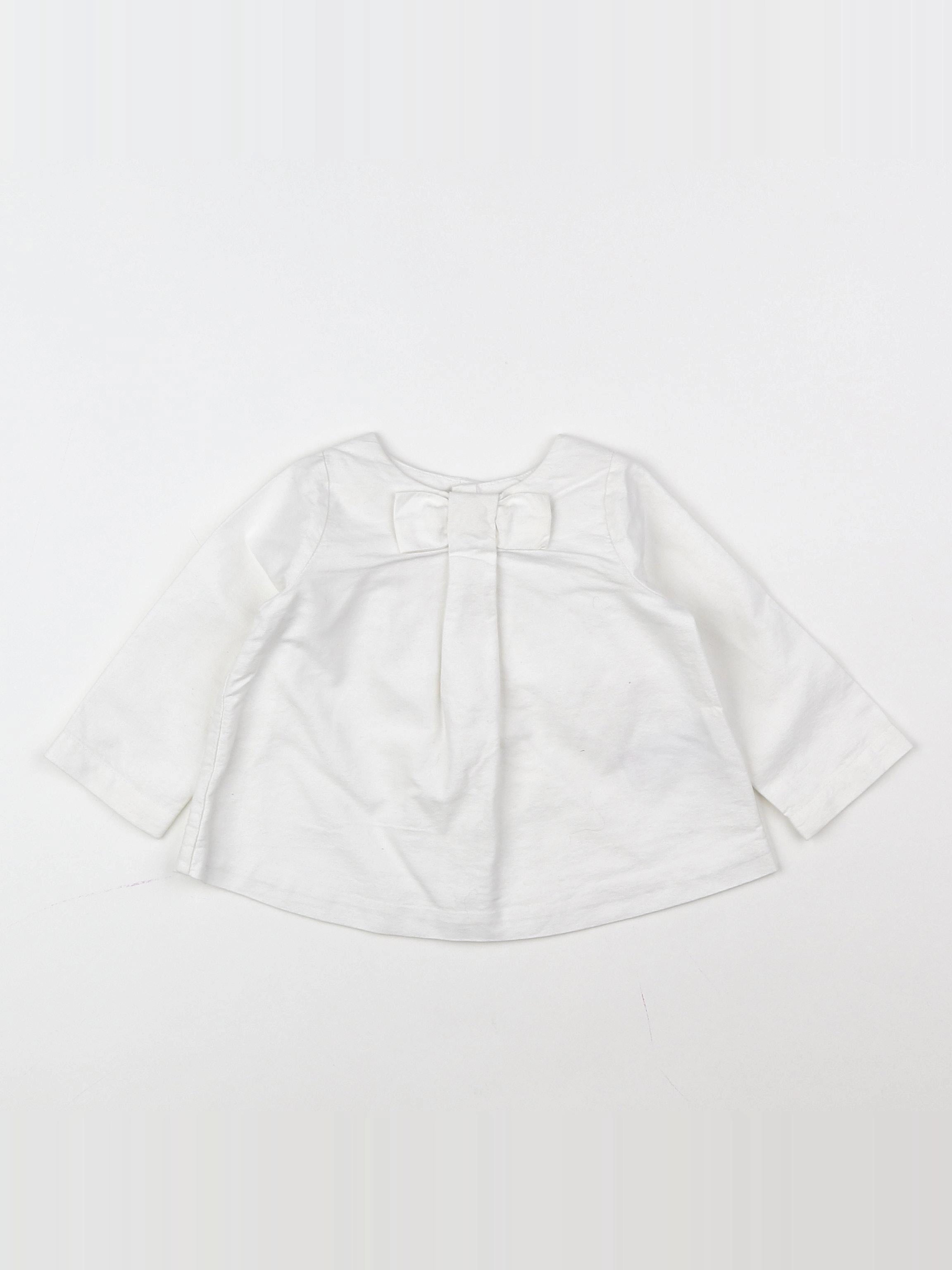 Jacadi - blouse blanc - 12 mois