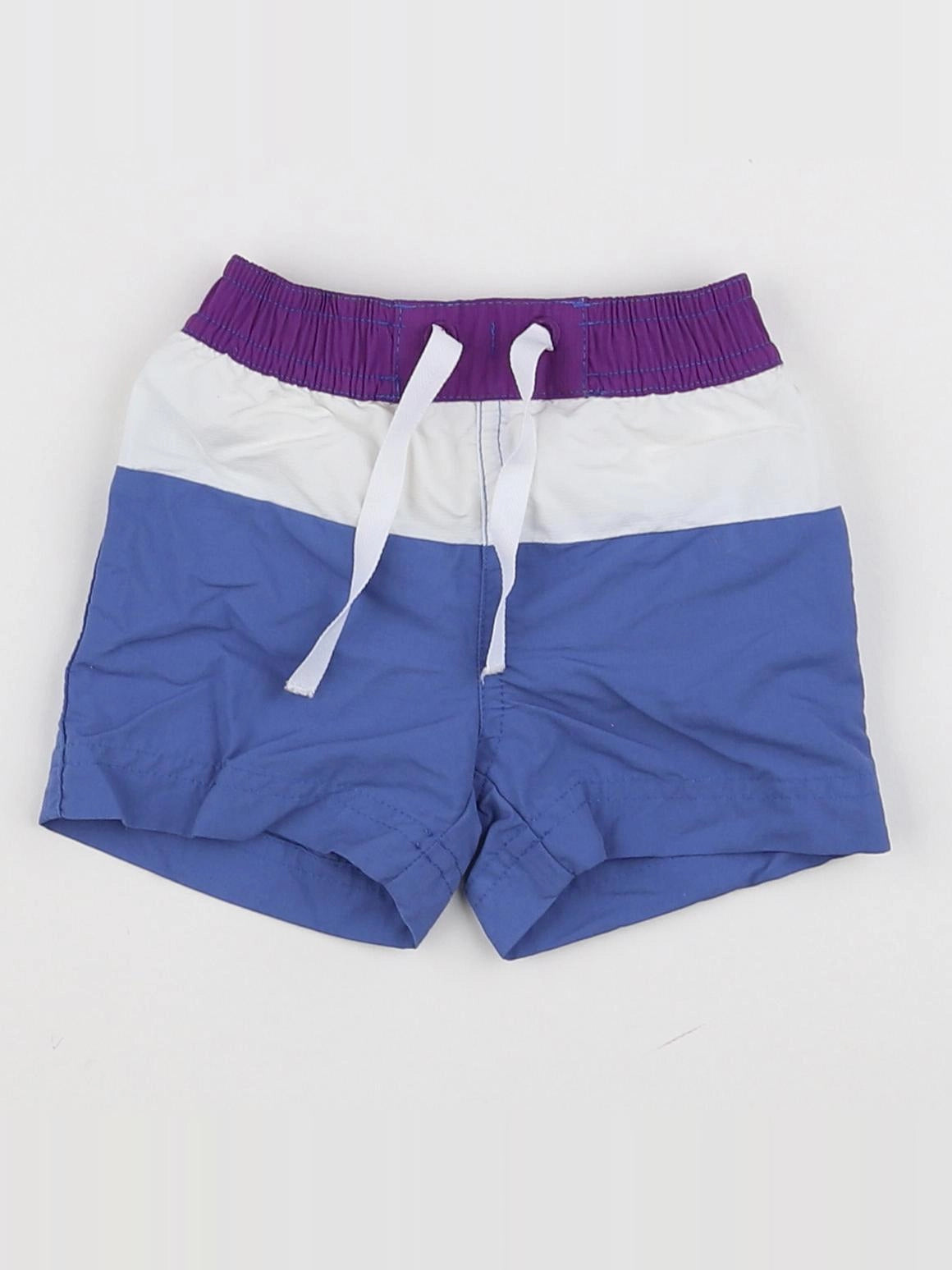 Petit Bateau - maillot de bain blanc, bleu, violet - 3 mois