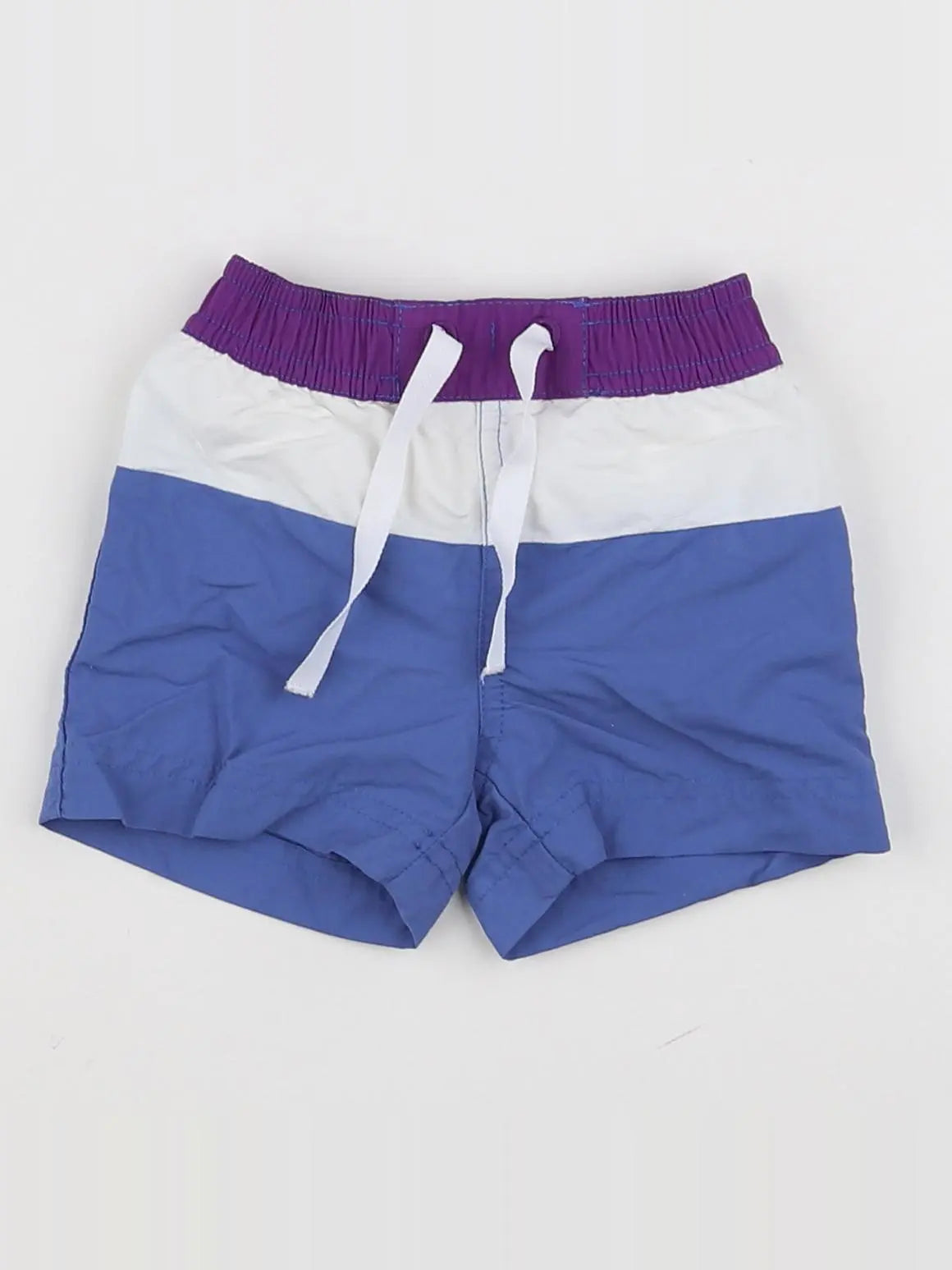Petit Bateau - maillot de bain blanc, bleu, violet - 3 mois