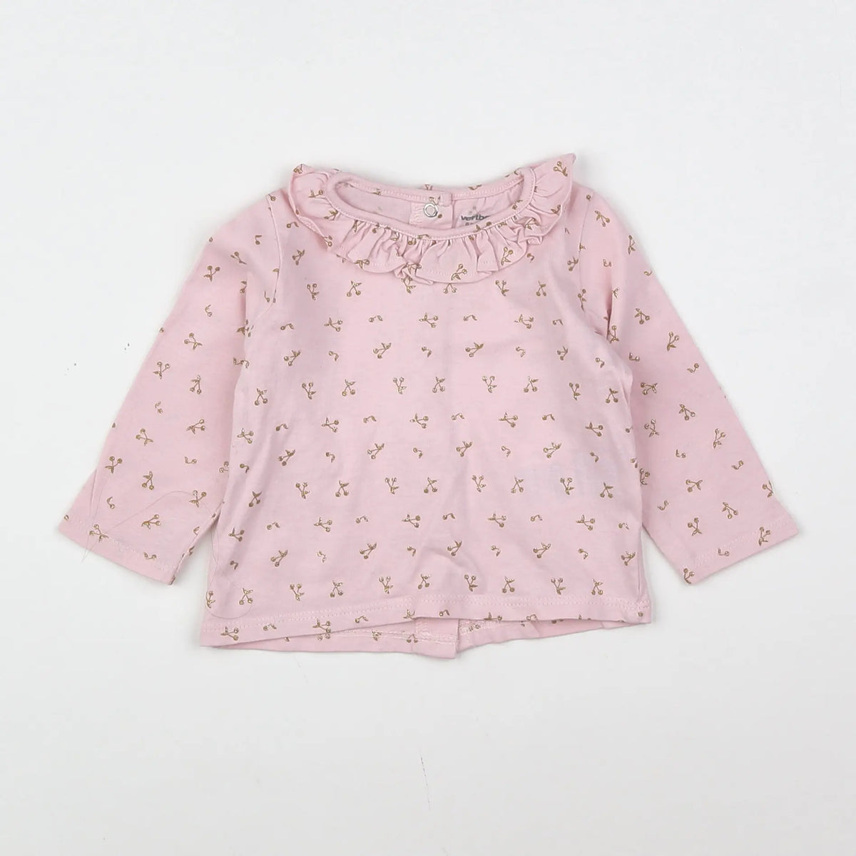 Vertbaudet - tee-shirt rose - 6 mois