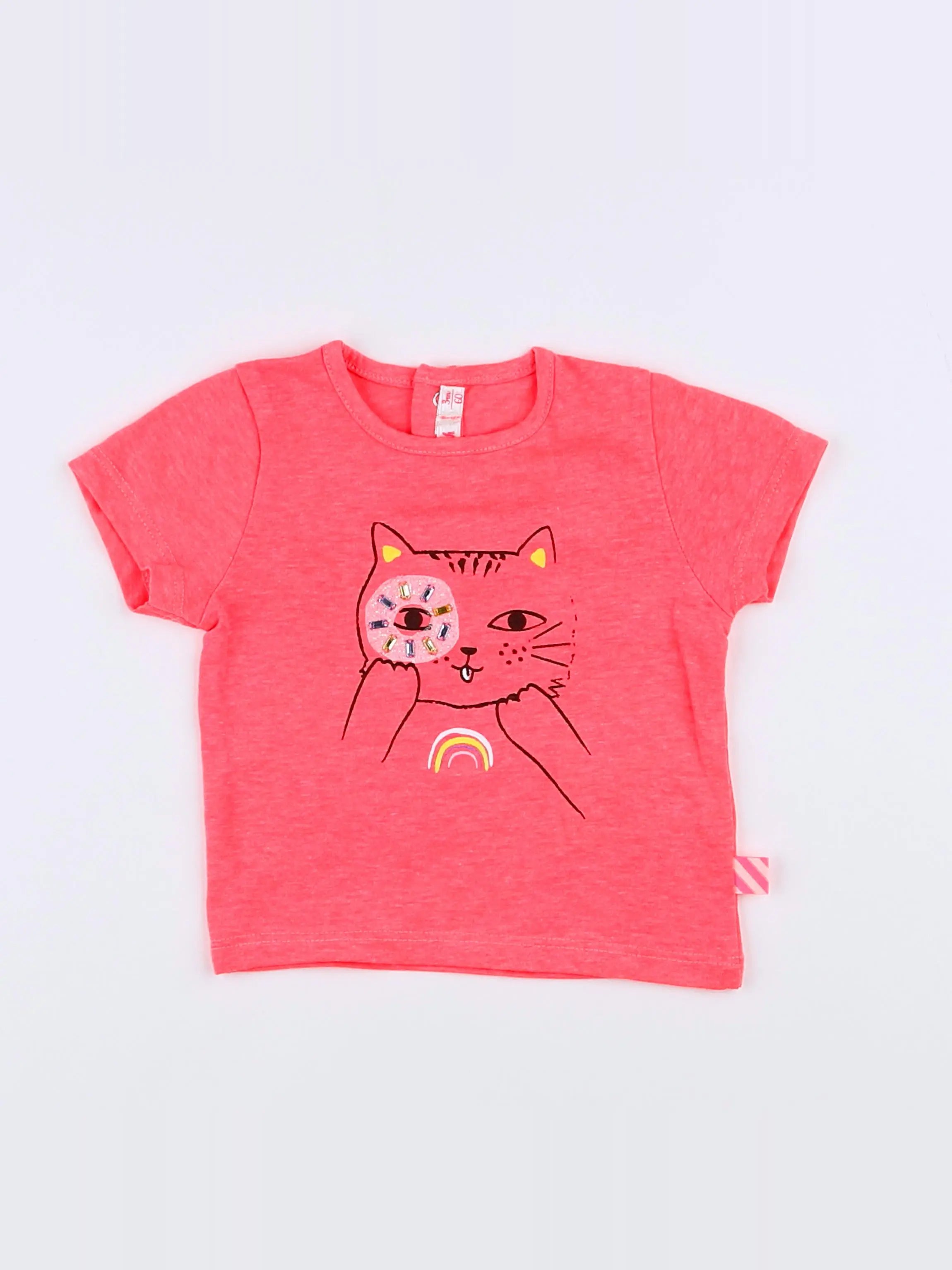Billie Blush - tee-shirt rose - 3 mois