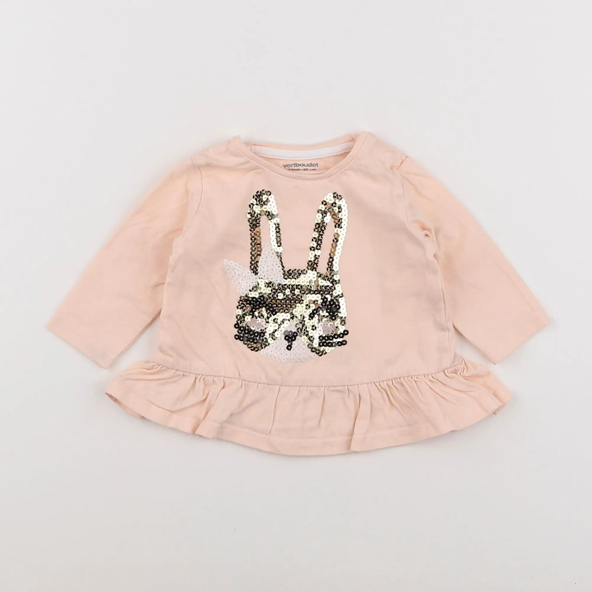Vertbaudet - tee-shirt rose - 3 mois
