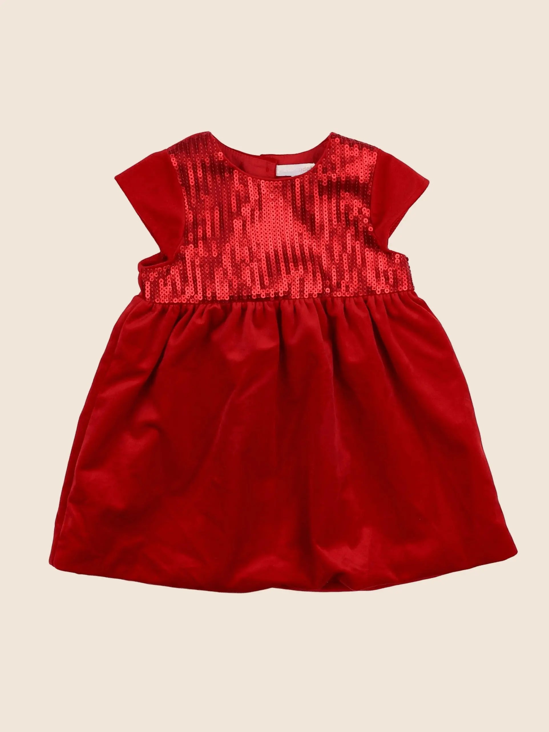 Vertbaudet - robe rouge - 18 mois