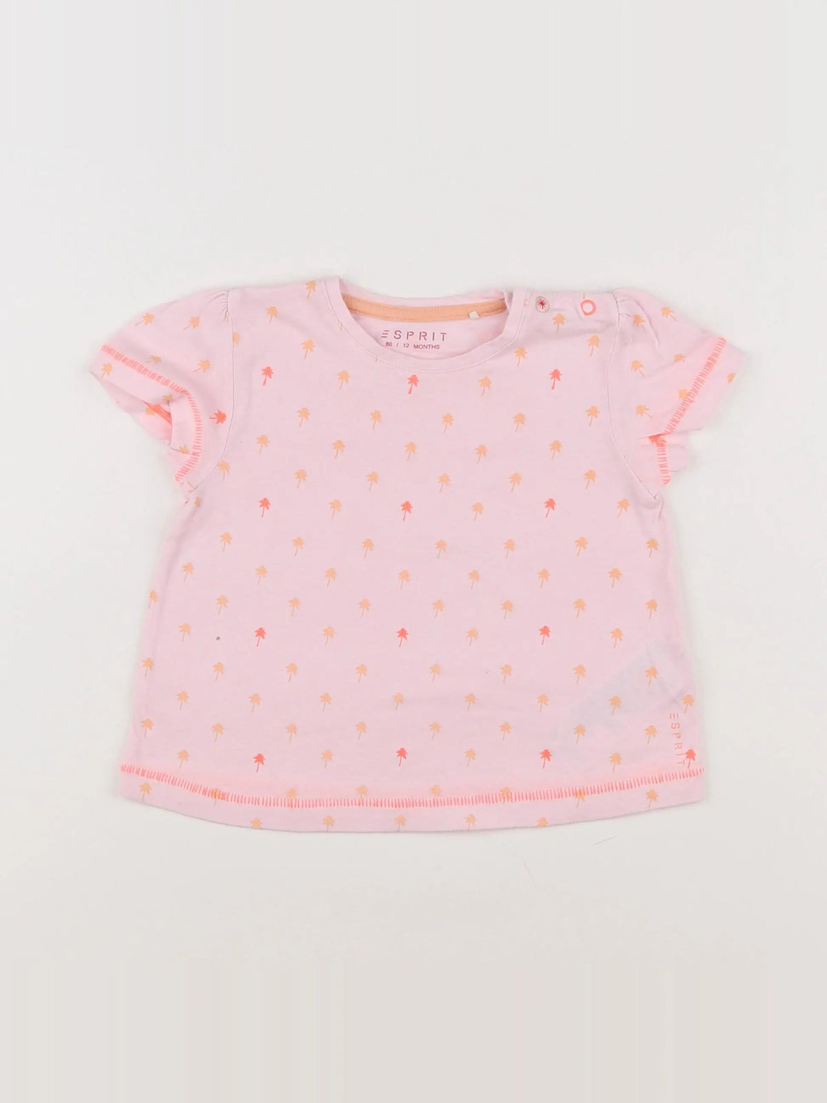 Esprit - tee-shirt rose - 12 mois