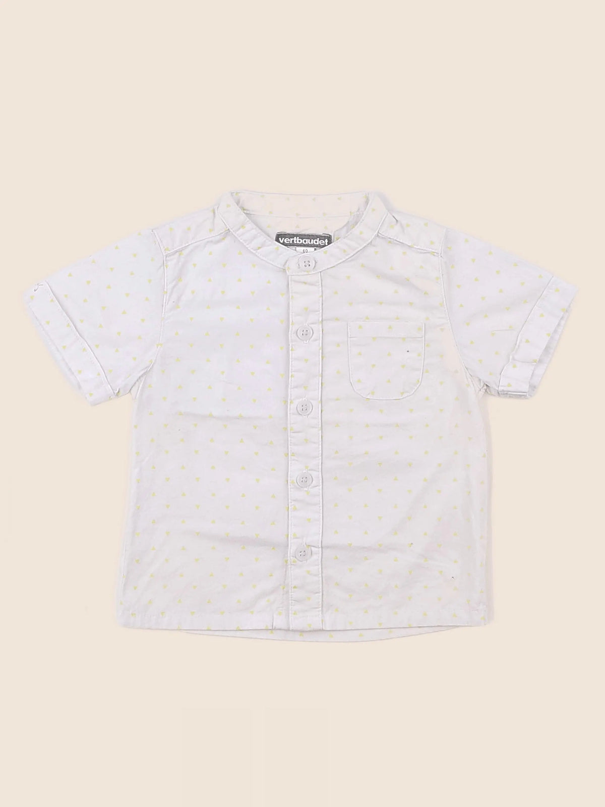 Vertbaudet - chemise jaune - 3 mois