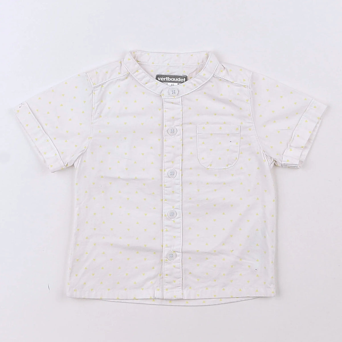 Vertbaudet - chemise jaune - 3 mois