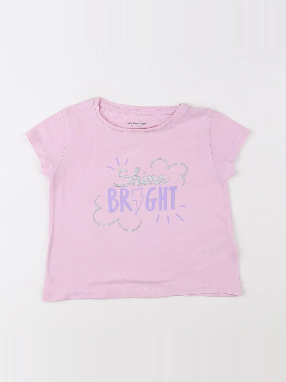 Vertbaudet - tee-shirt rose - 2 ans