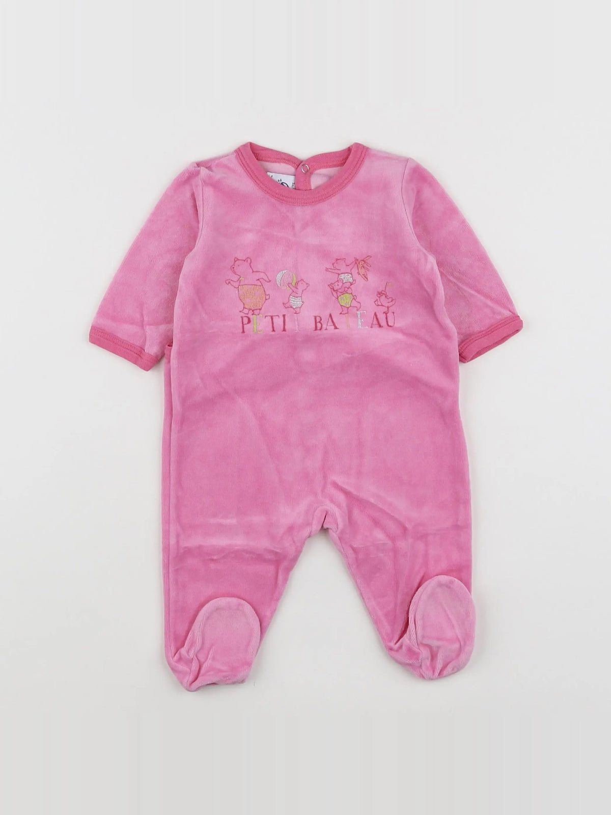 Petit Bateau - pyjama rose - 3 mois