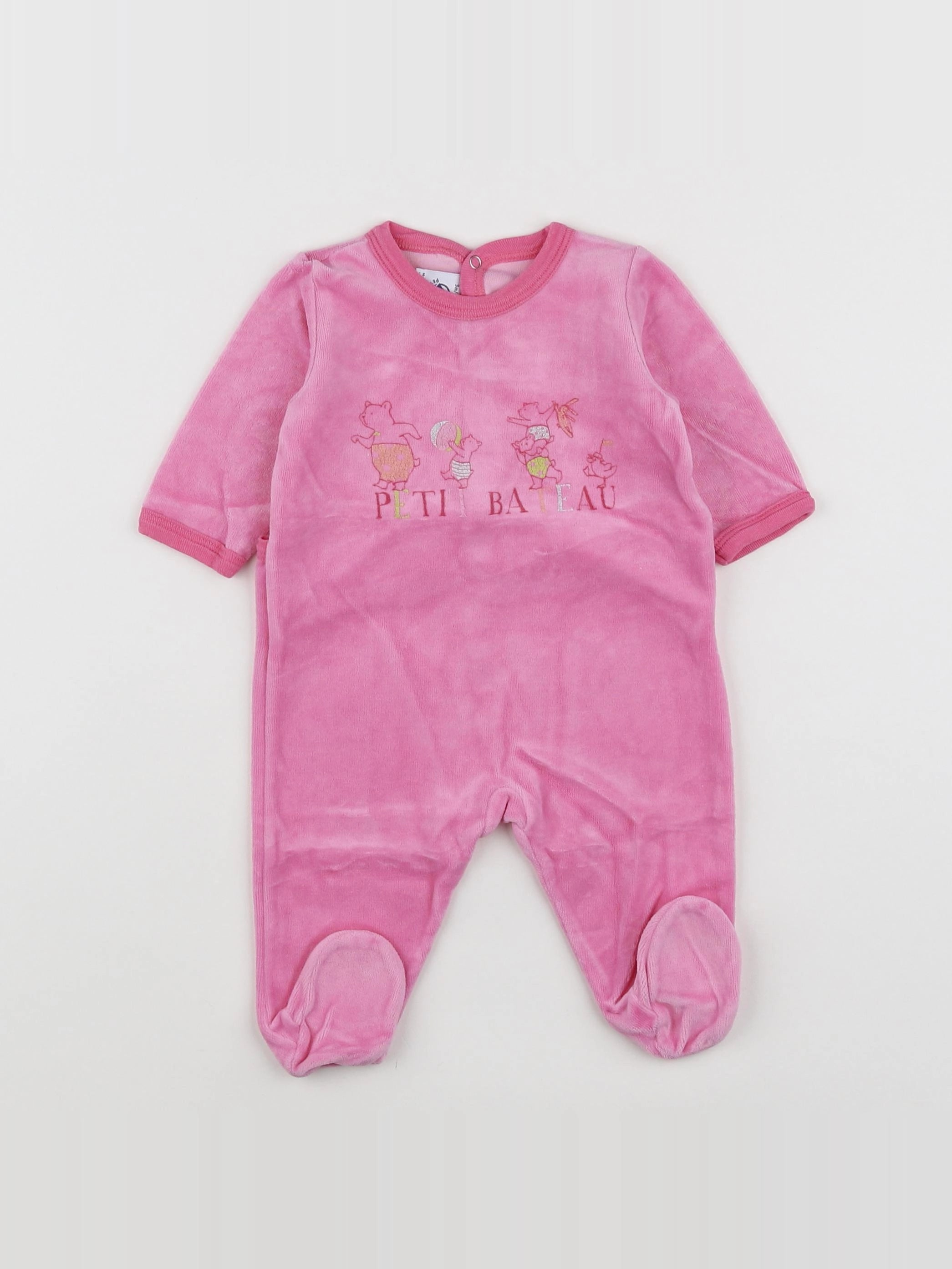 Petit Bateau - pyjama rose - 3 mois