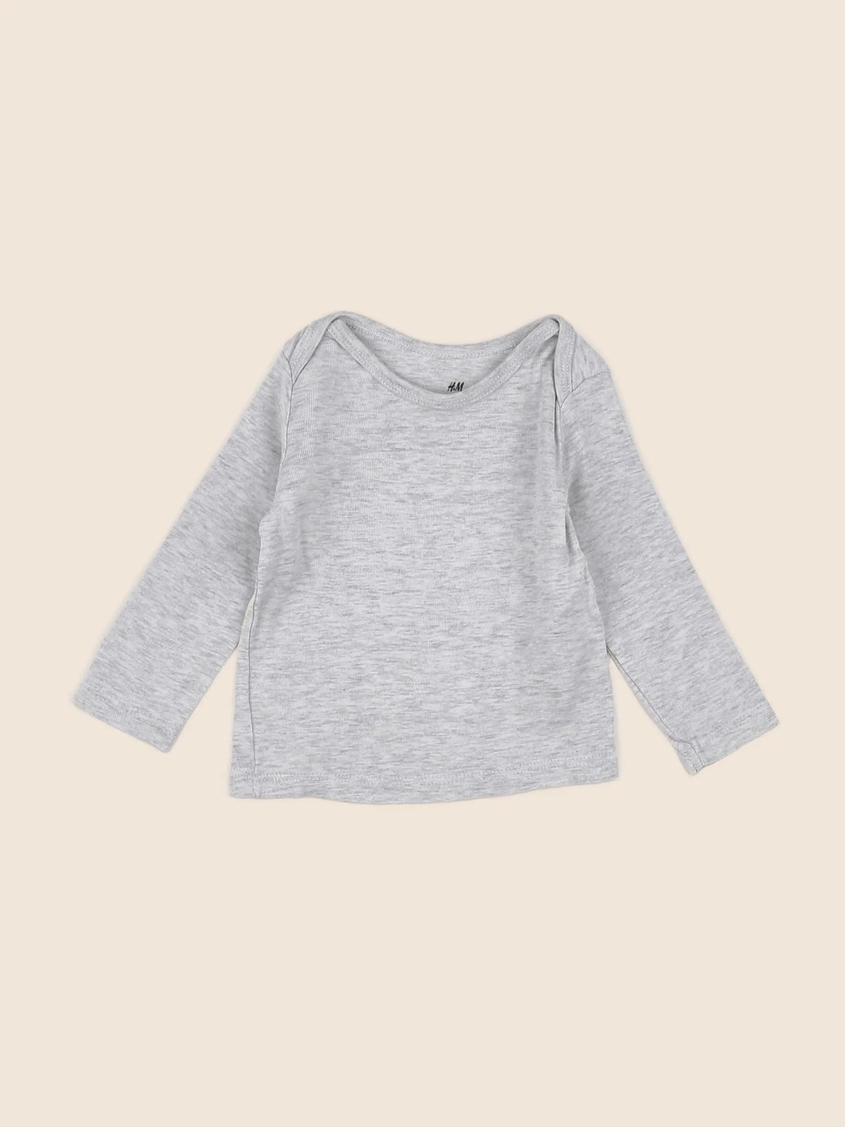 H&M - maillot de corps gris - 4/6 mois
