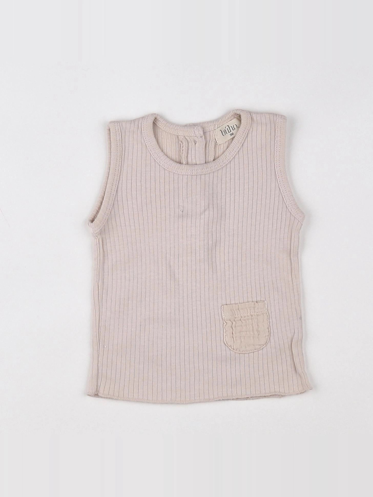 Buho - débardeur beige - 3 mois