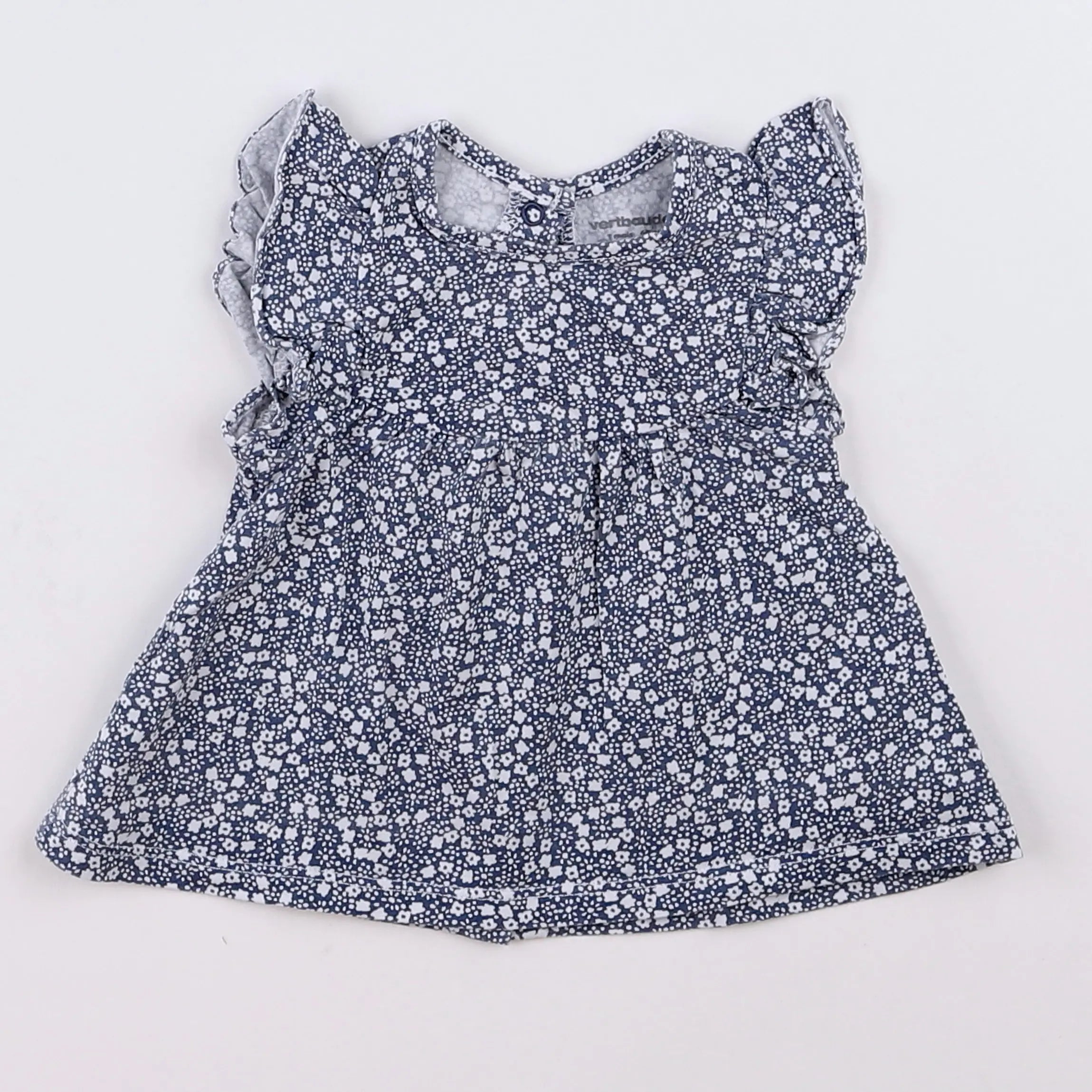 Vertbaudet - tee-shirt bleu - 3 mois