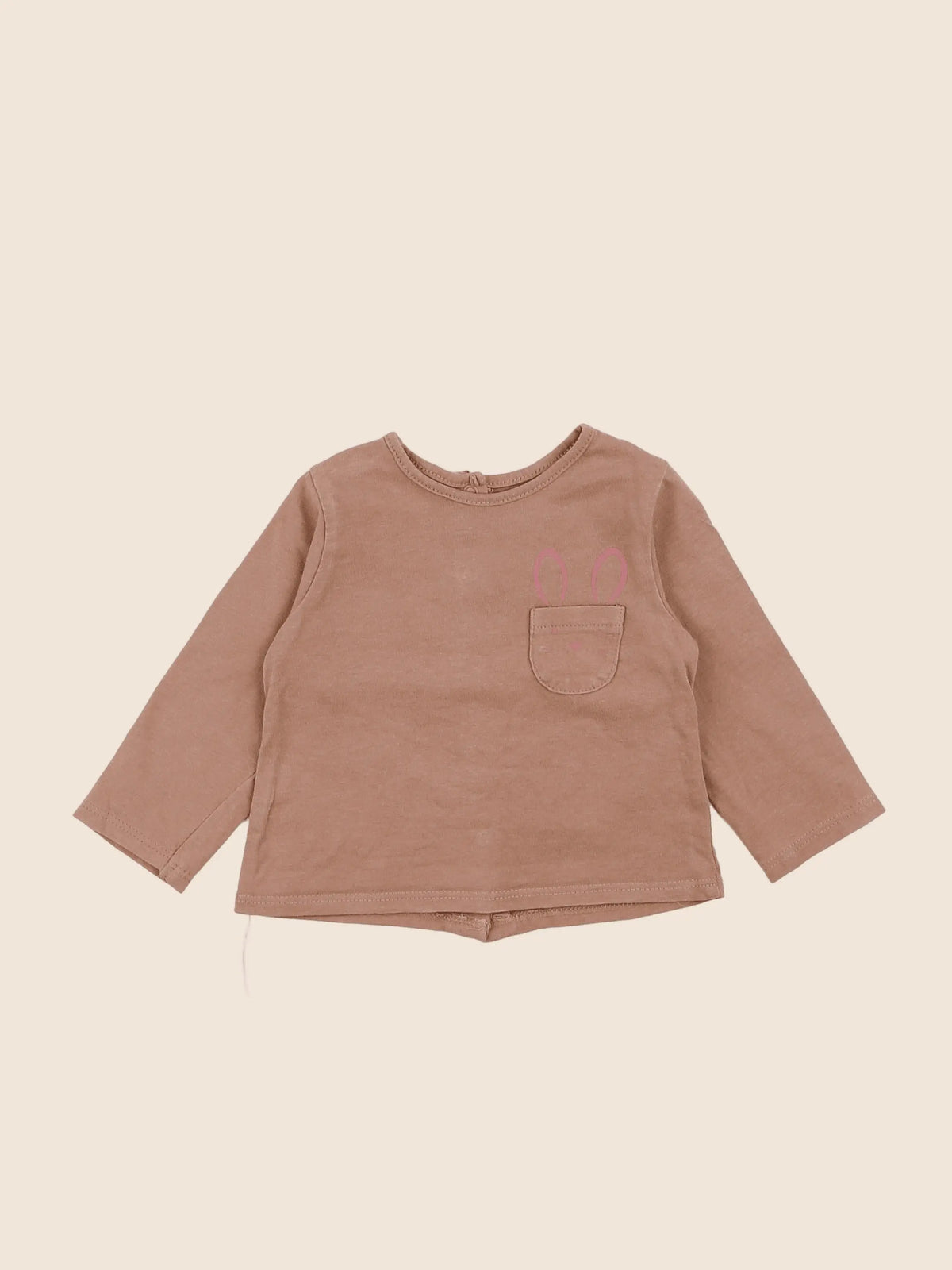Vertbaudet - tee-shirt marron - 3 mois