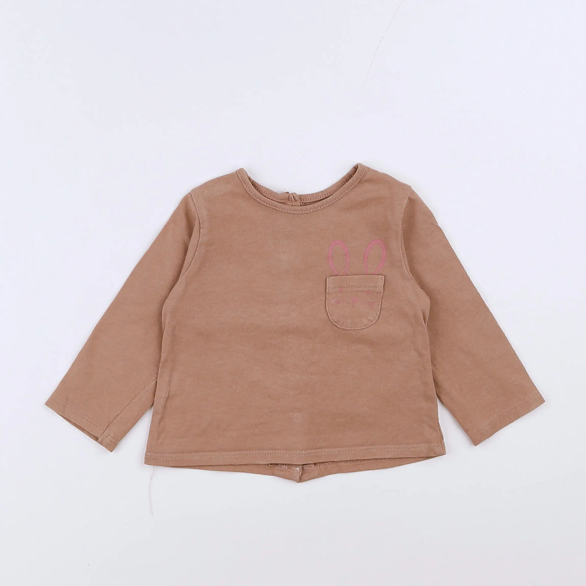 Vertbaudet - tee-shirt marron - 3 mois