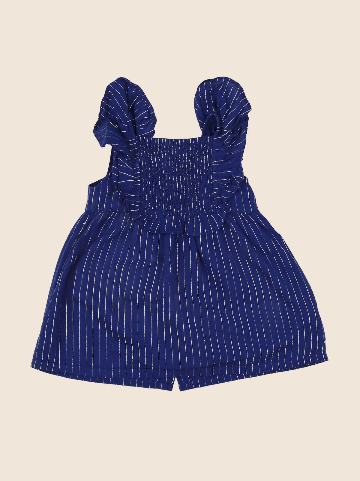 Vertbaudet - robe bleu, argent - 6 mois