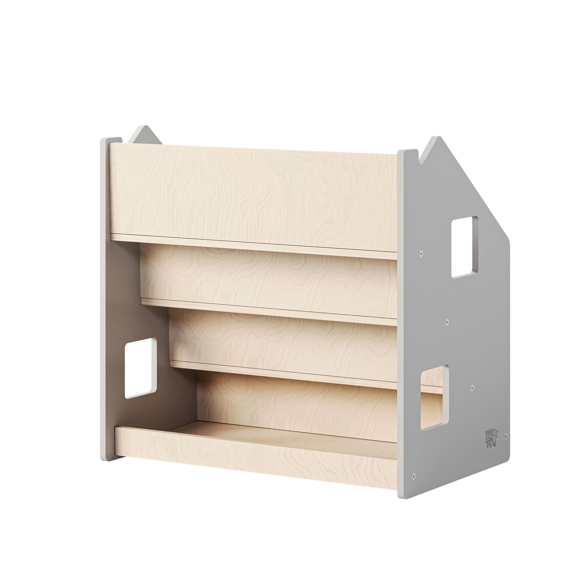 Bibliothèque enfant - Blanc et Gris